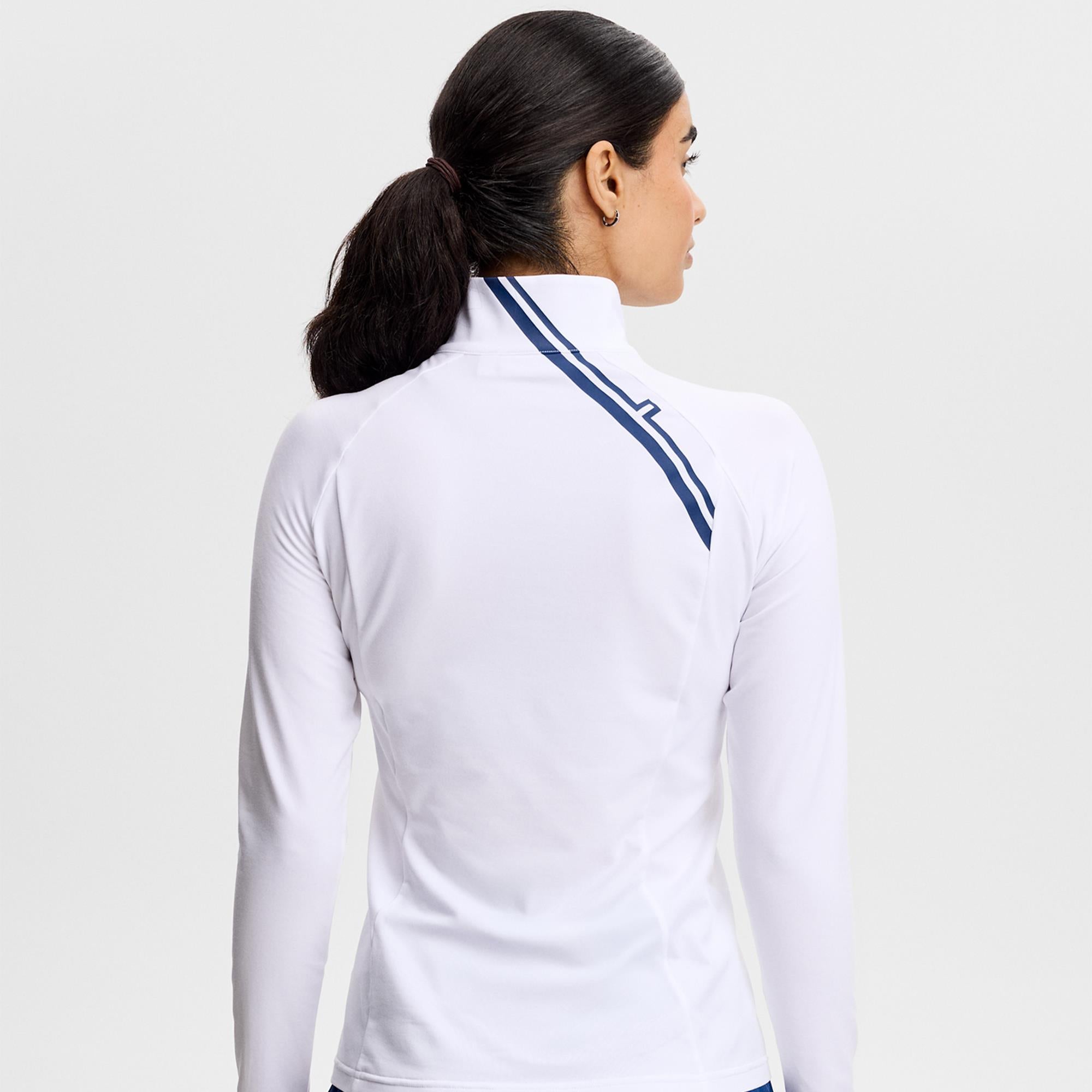 J Lindeberg Nadu Quarter Zip Ladies Golf Mid Layer White