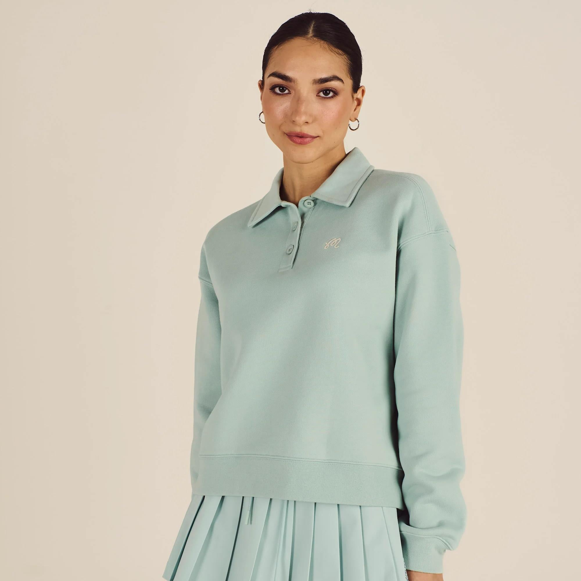 Malbon Golf Womens Teresa Sweatshirt Surf Spray