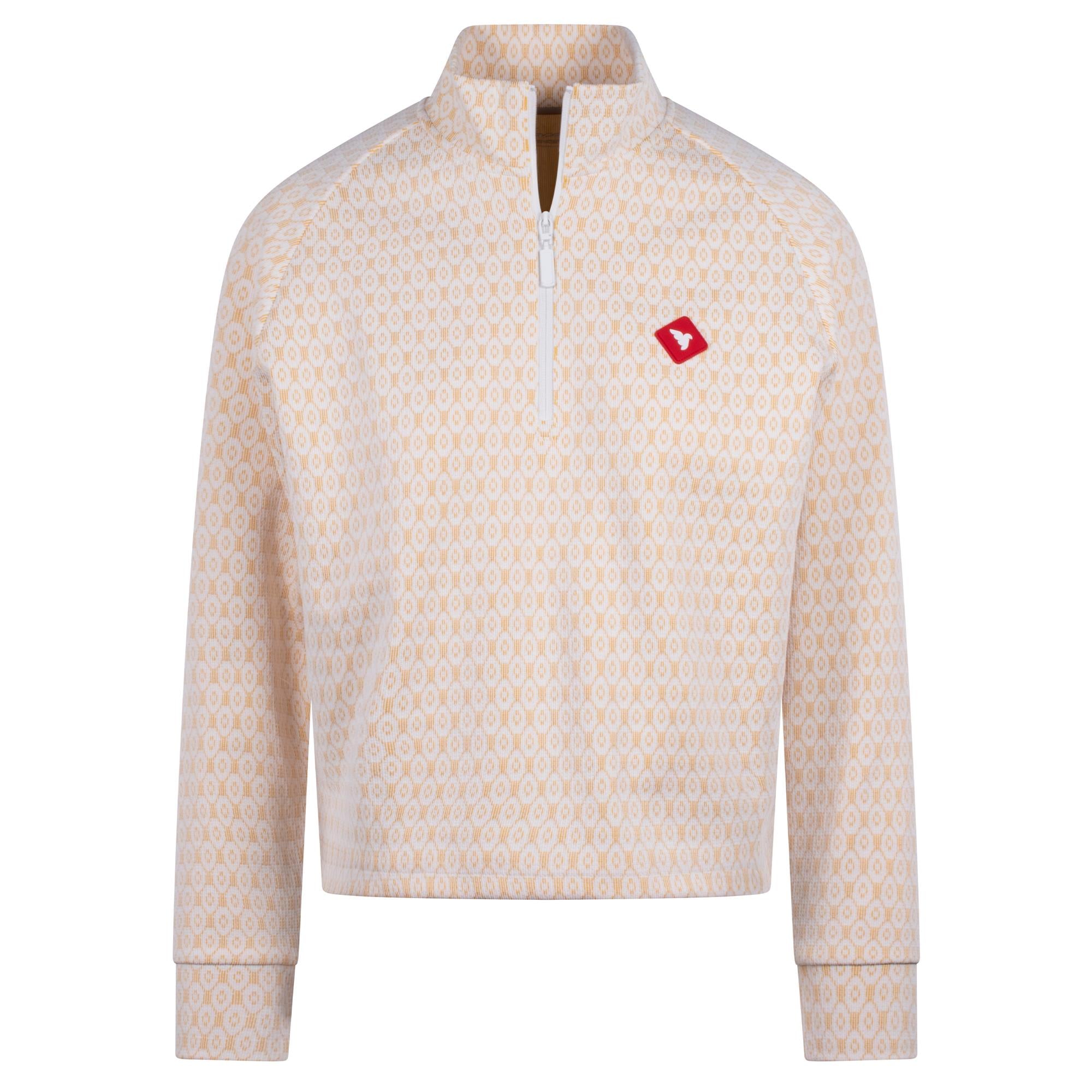 Macade Golf Cableline Quarter Zip Ladies Golf Mid Layer Yellow