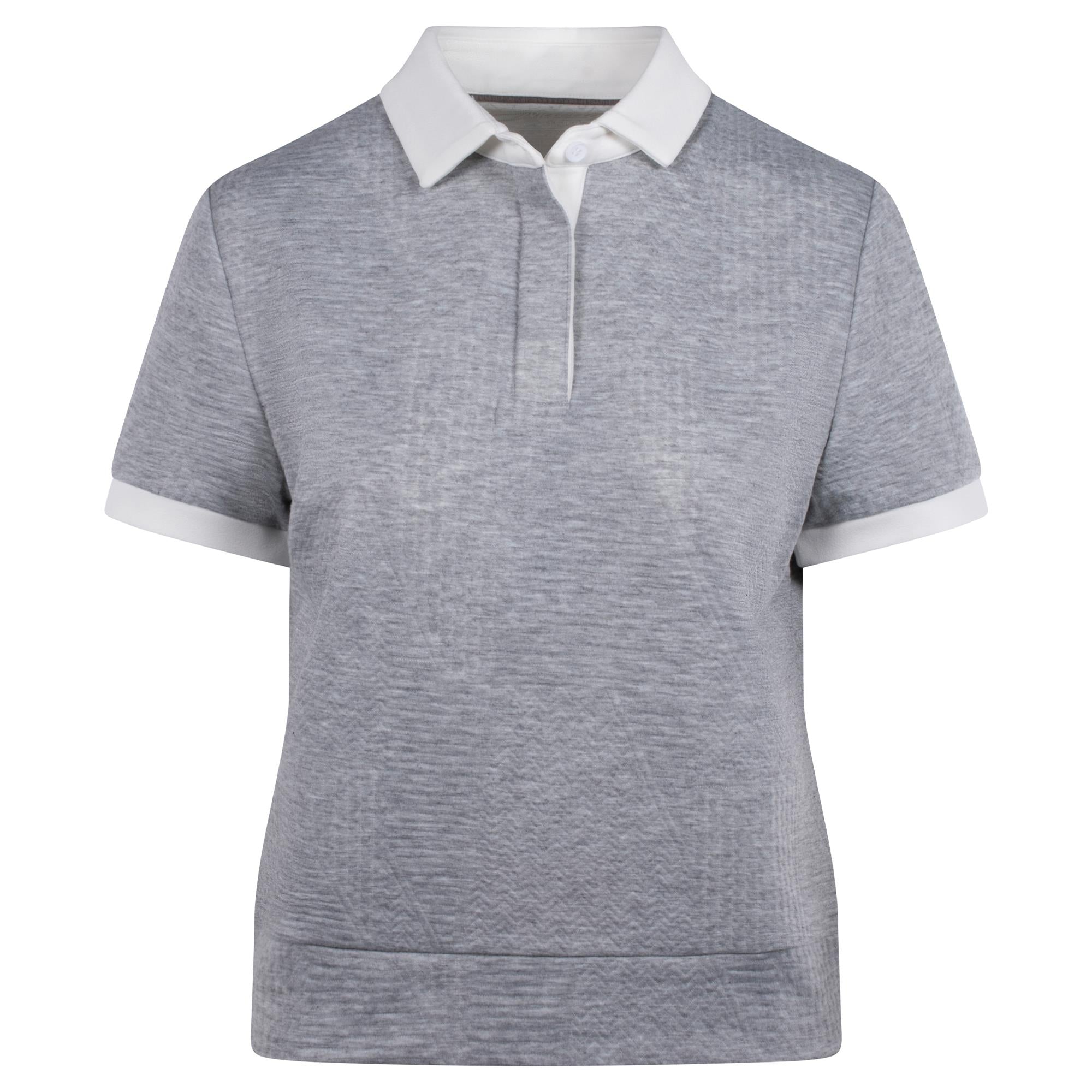 Macade Golf TX Course Ladies Golf Polo Grey
