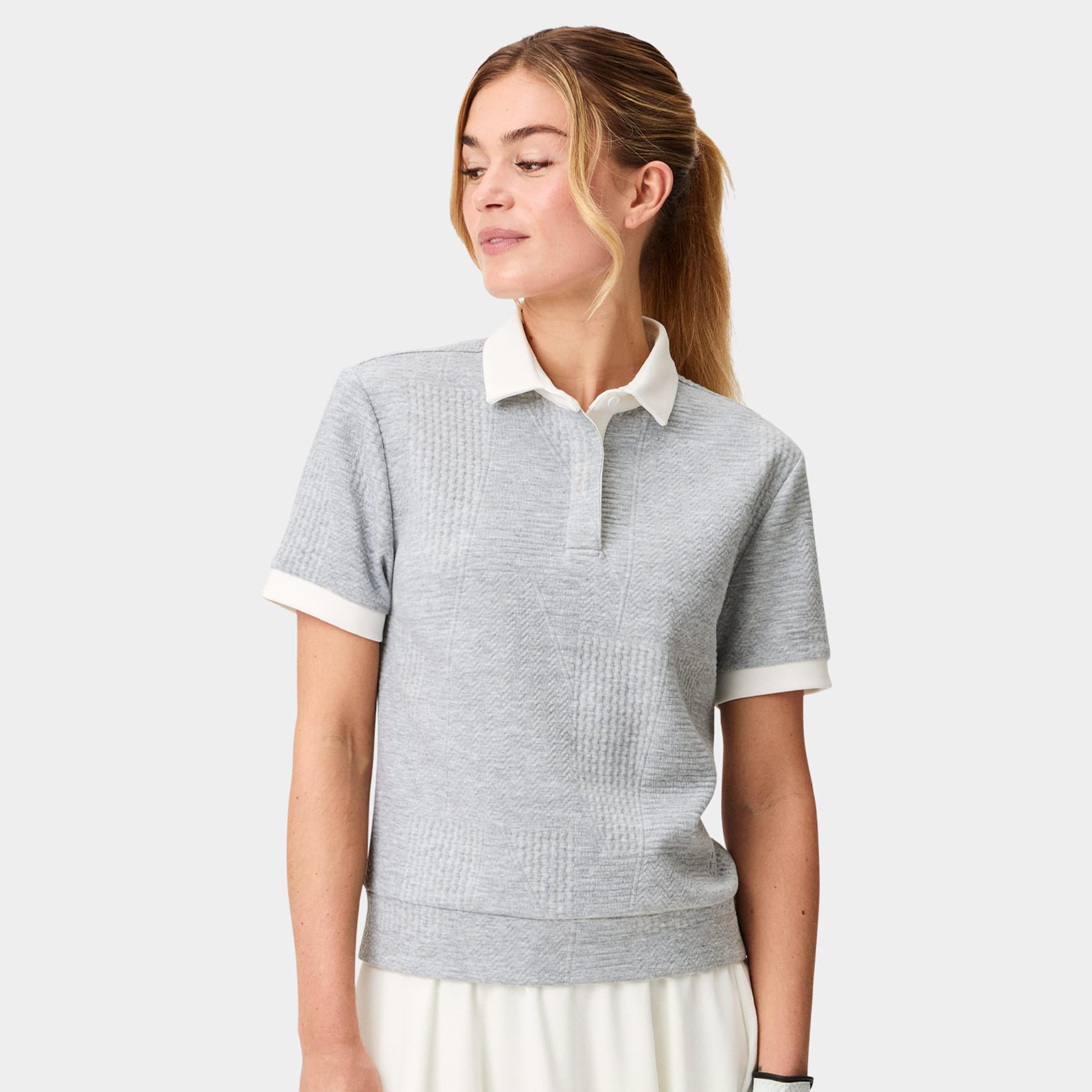 Macade Golf TX Course Ladies Golf Polo Grey