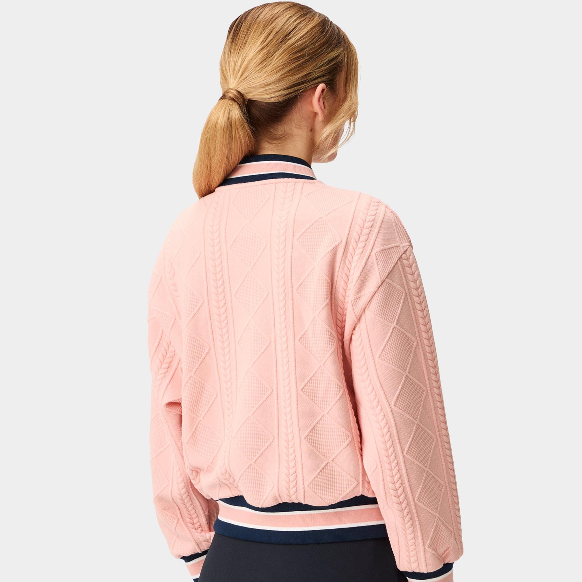 Macade Golf TR Bomber Ladies Golf Pullover Coral