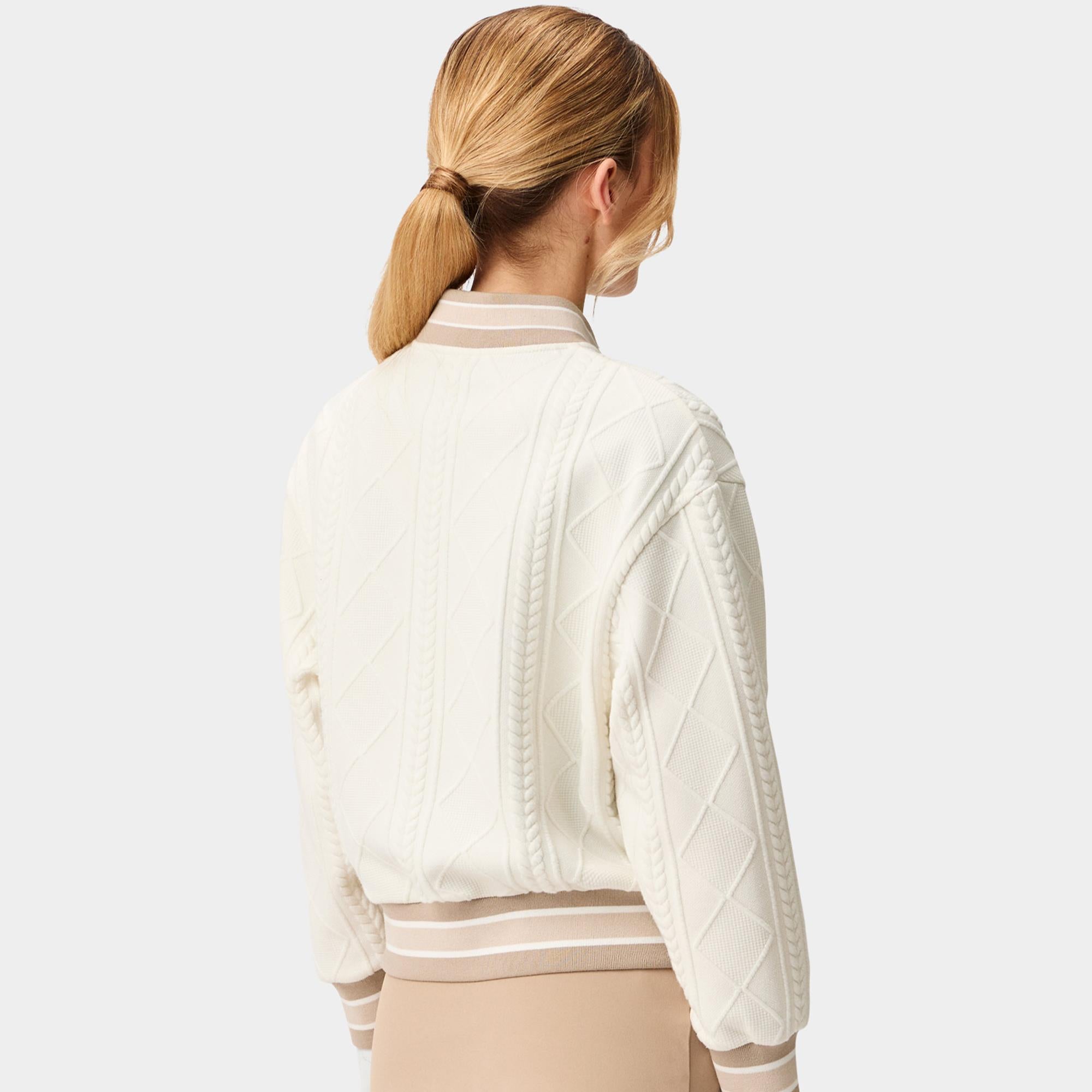 Macade Golf TR Bomber Ladies Golf Pullover Bone