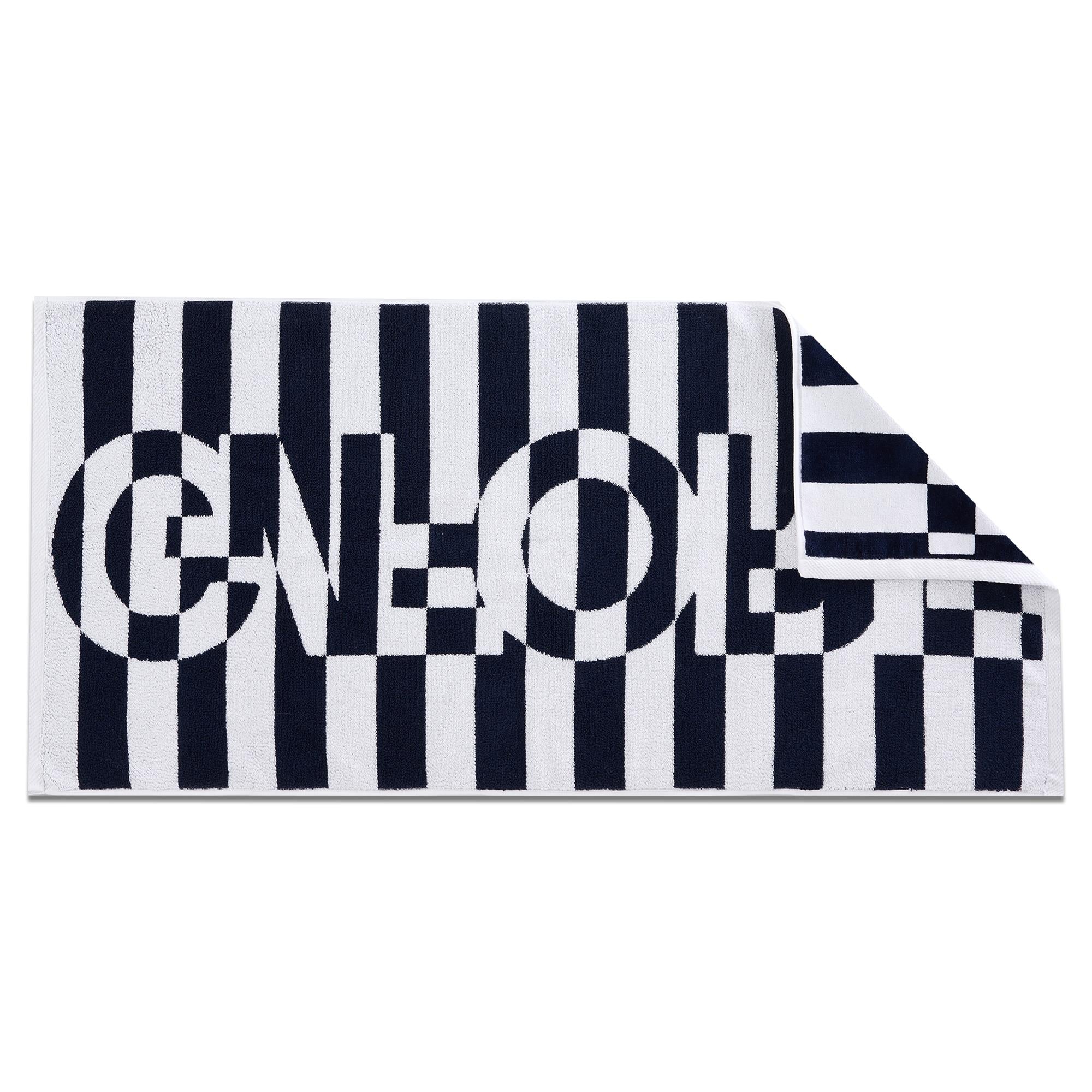 G/FORE Trippy Stripe Golf Towel Snow/Twilight