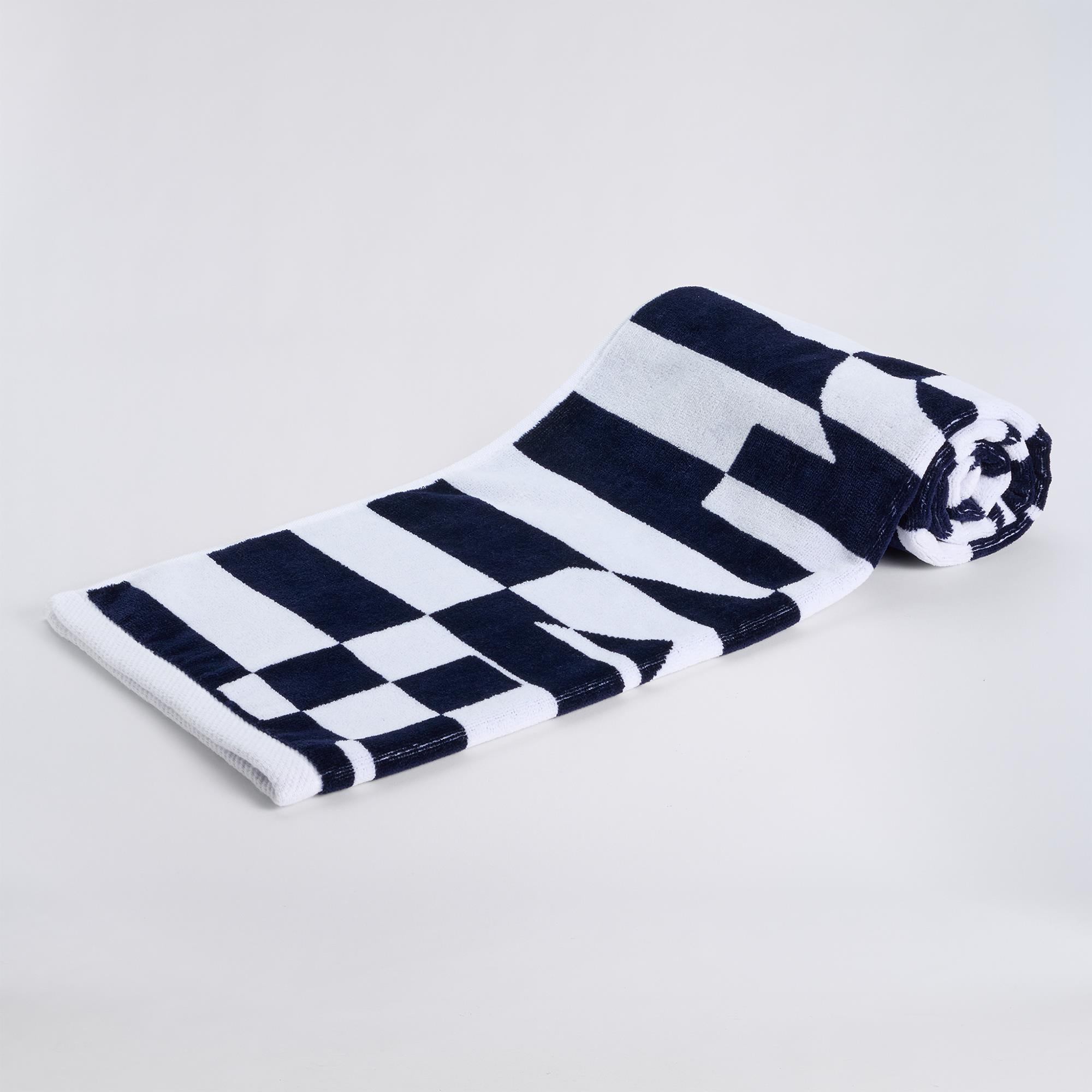 G/FORE Trippy Stripe Golf Towel Snow/Twilight
