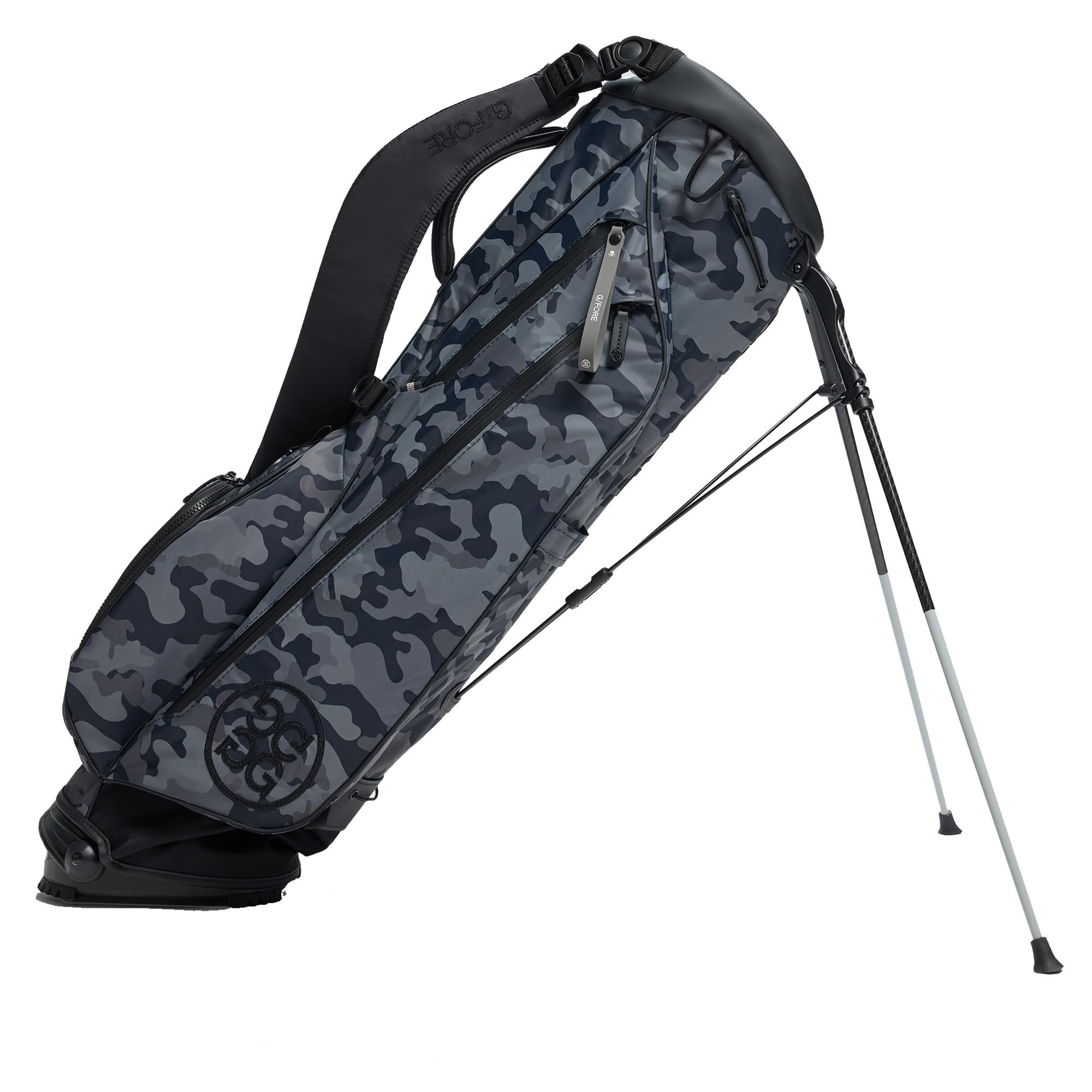 G/FORE Lightweight Camo Parachute Golf Bag Onyx