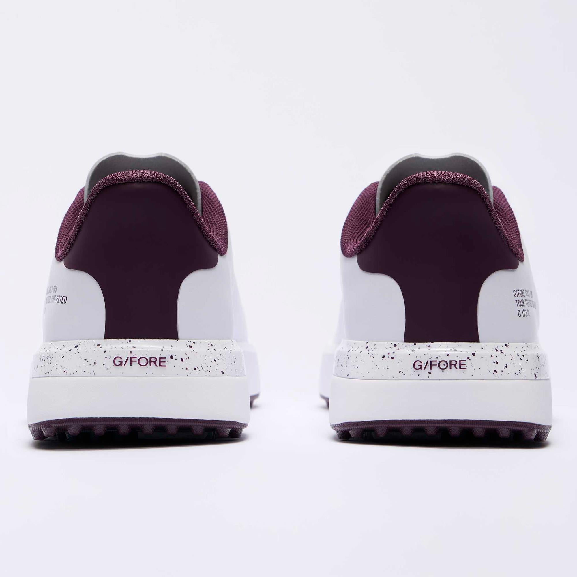 G/FORE G.112 Kiltie Ladies Golf Shoes Snow/Dark Plum