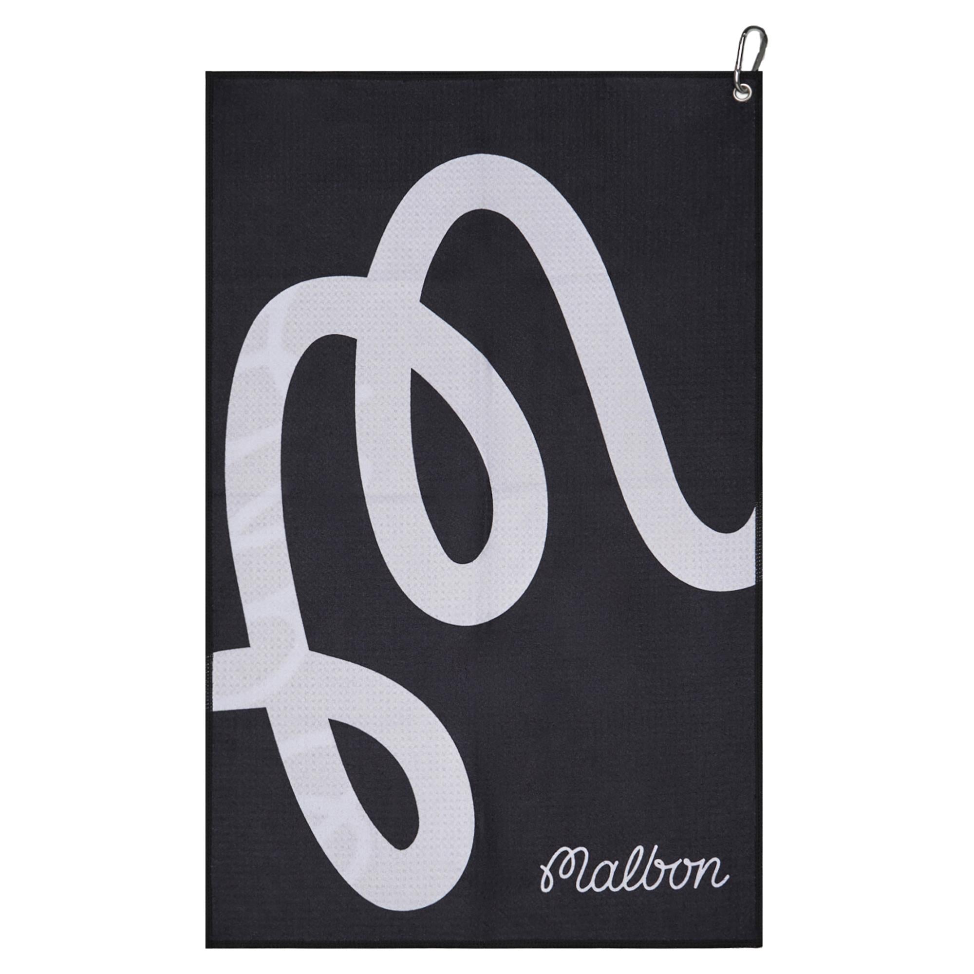 Malbon Golf Icons Malbon Golf Towel Black