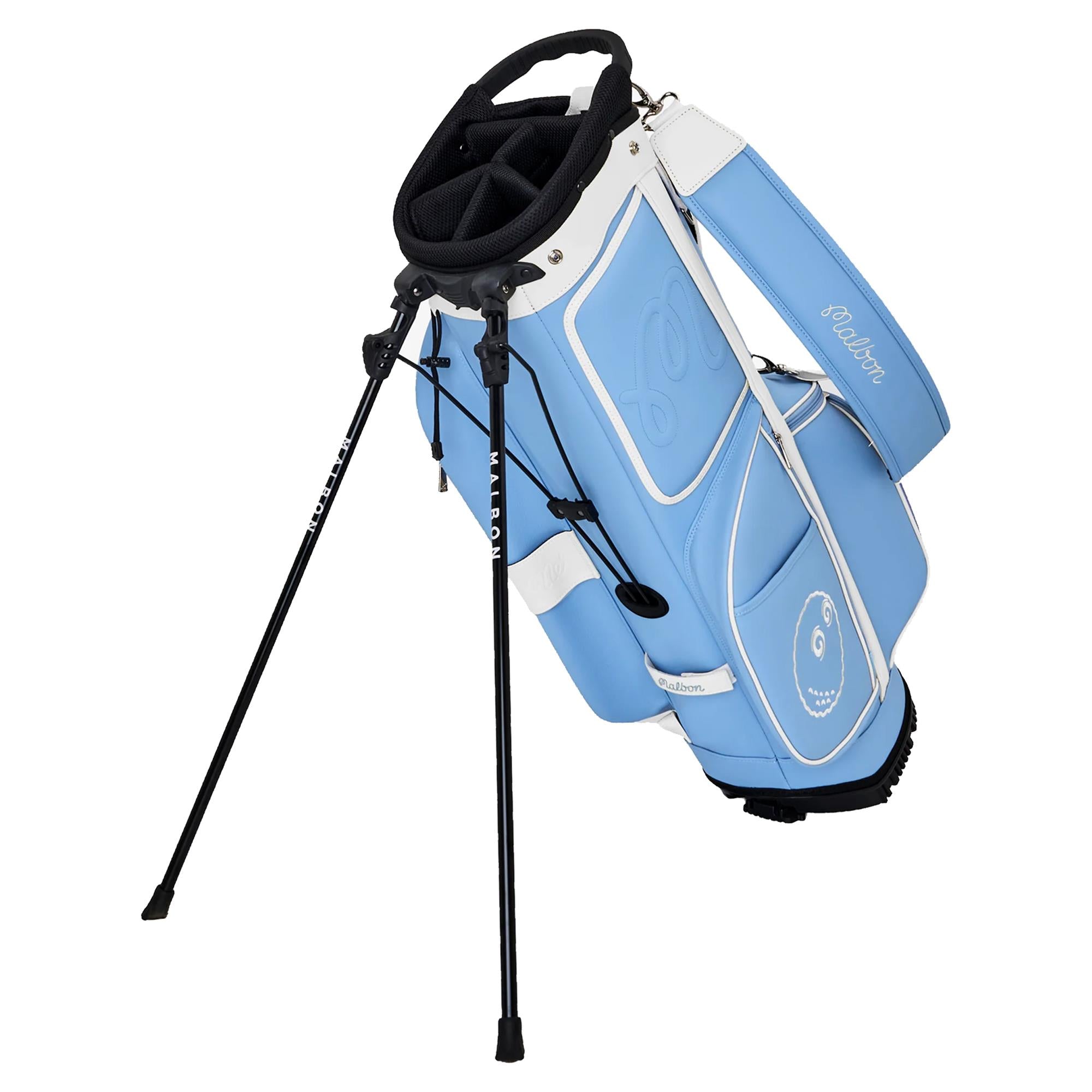 Malbon Icons Ladies Cart Golf Bag Light Blue