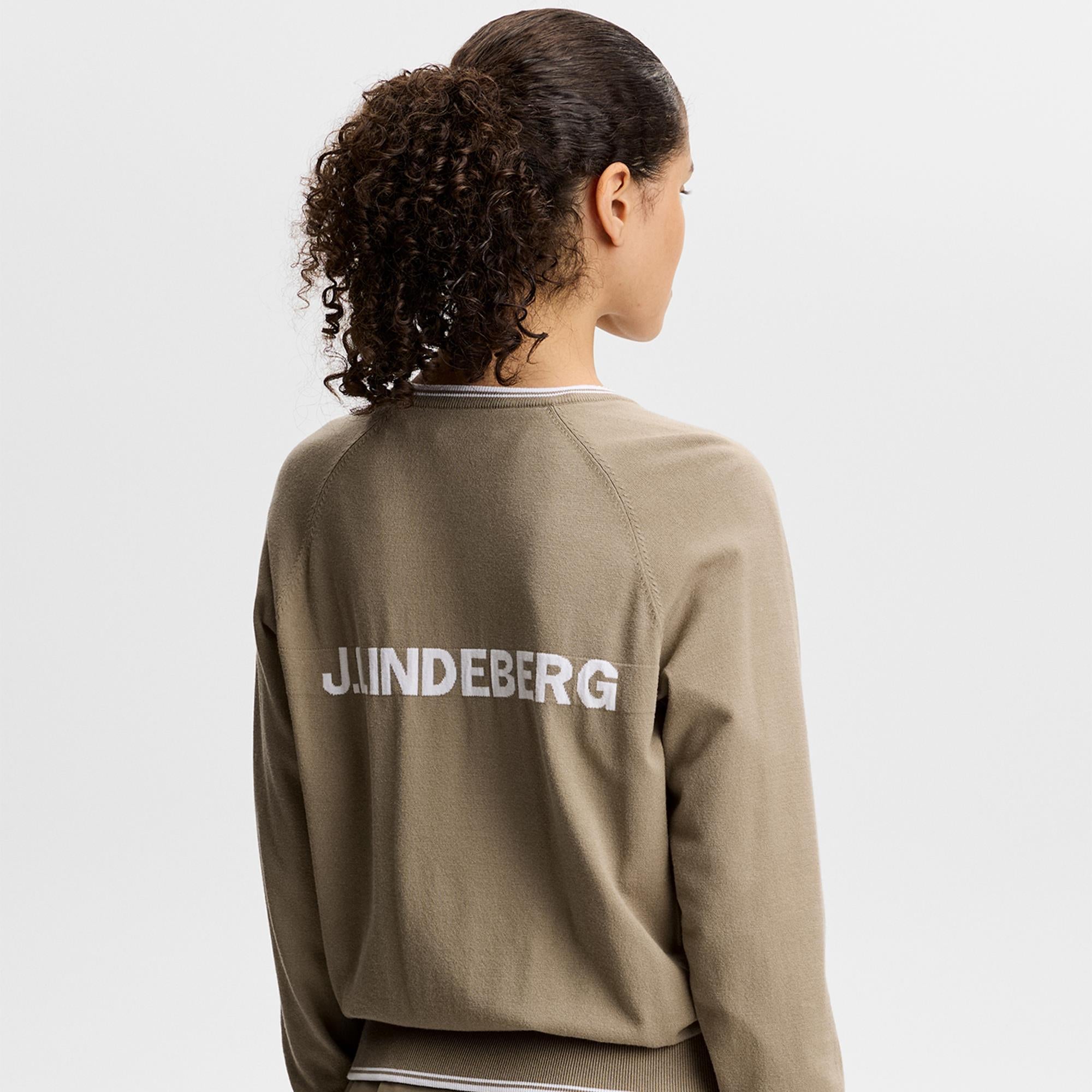 J Lindeberg Clarissa Windbreaker Ladies Golf Sweater Brindle