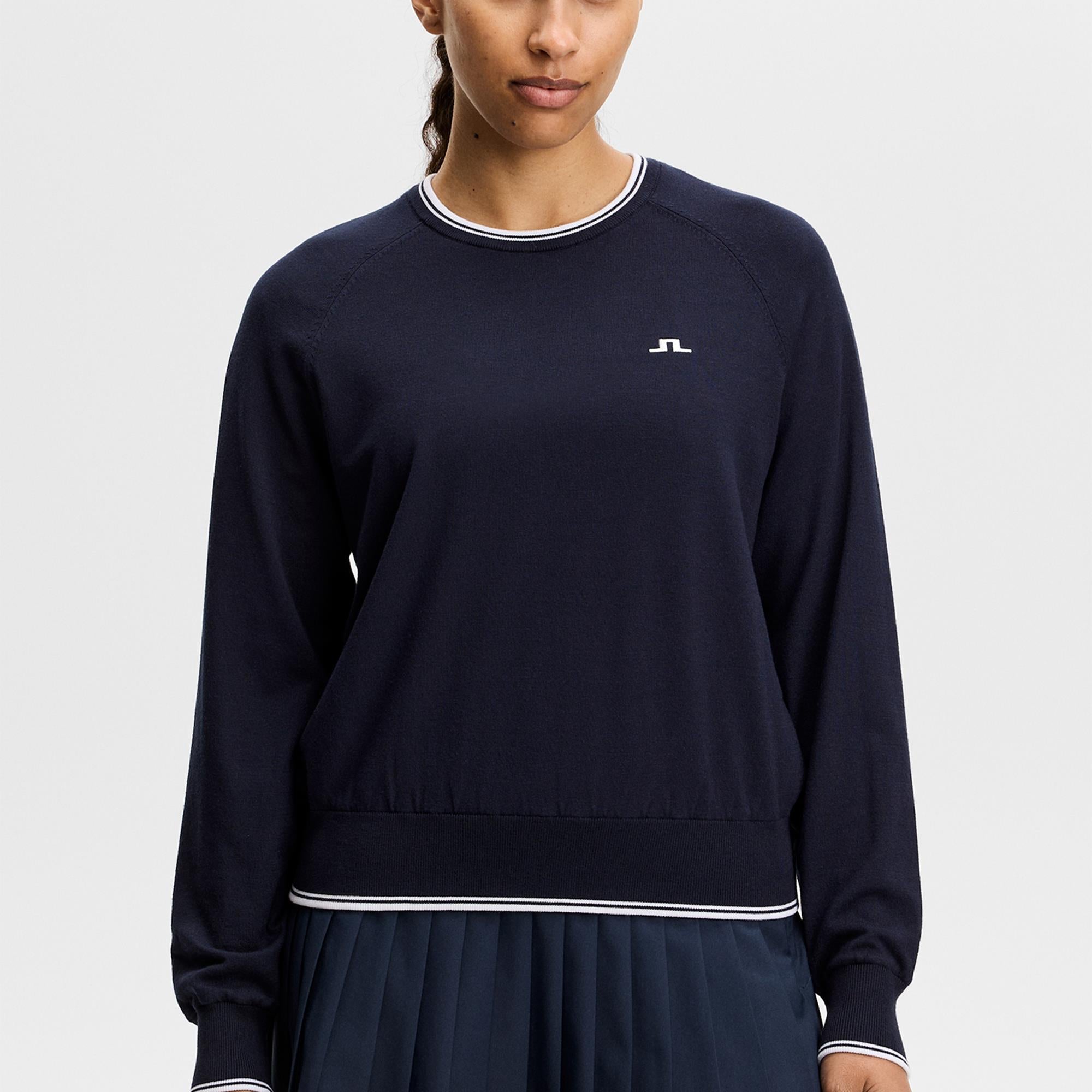 J Lindeberg Clarissa Windbreaker Ladies Golf Sweater Navy
