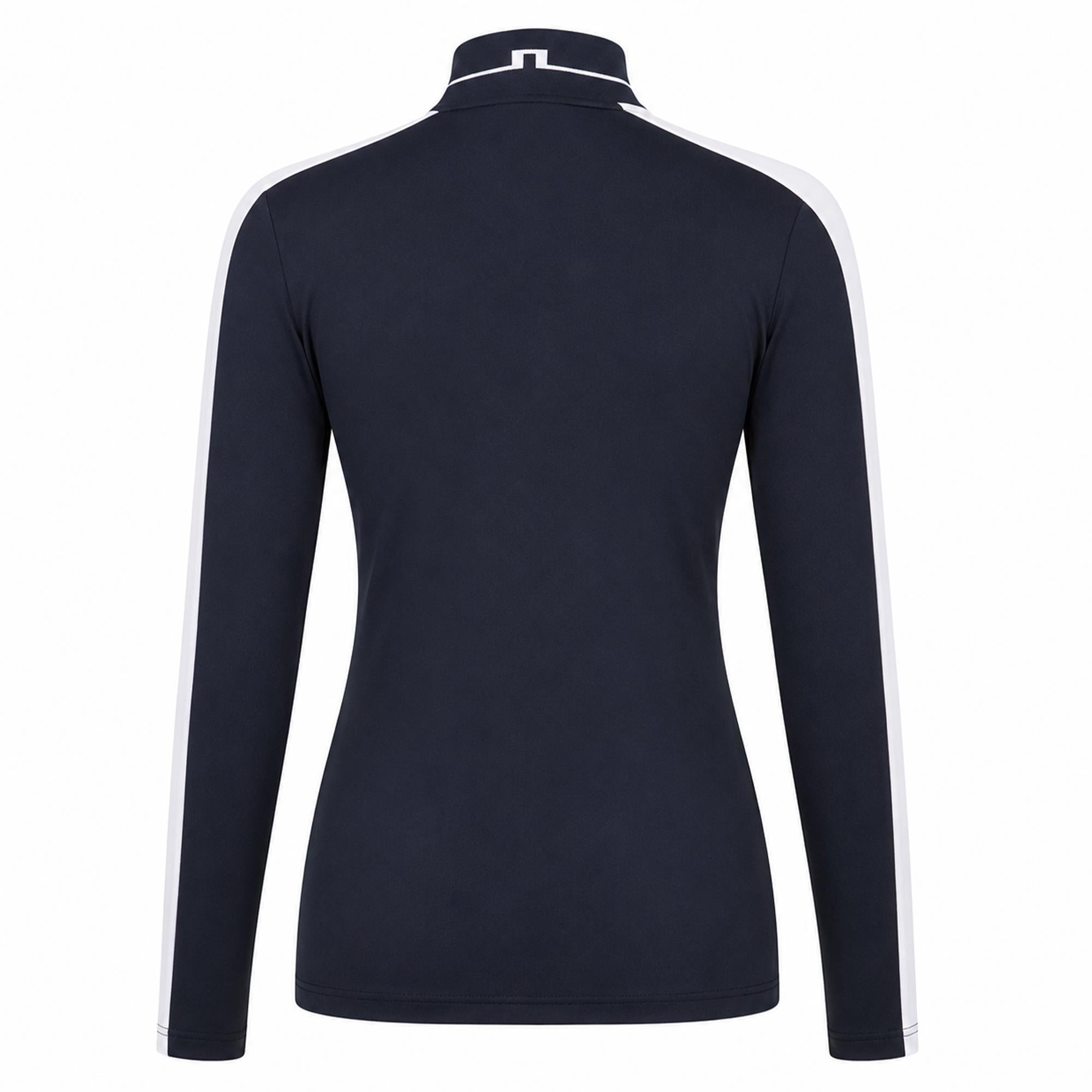 J Lindeberg Hertta Ladies Long Sleeve Polo Shirt Navy
