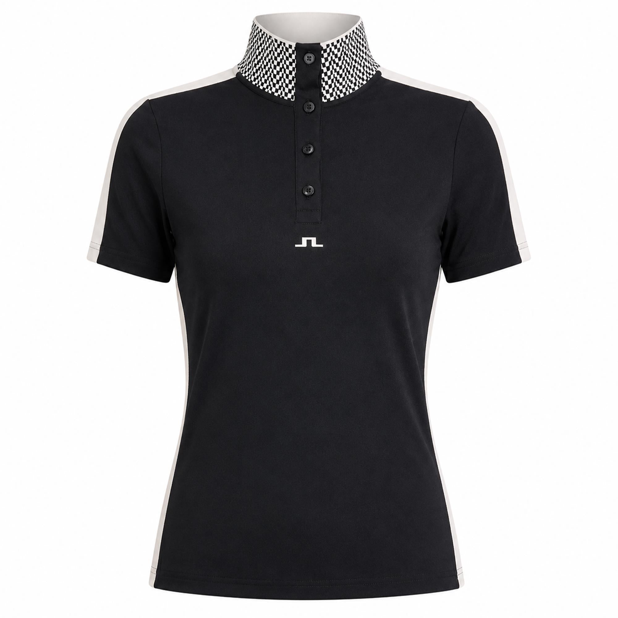 J Lindeberg Pip Ladies Golf Polo Shirt Black
