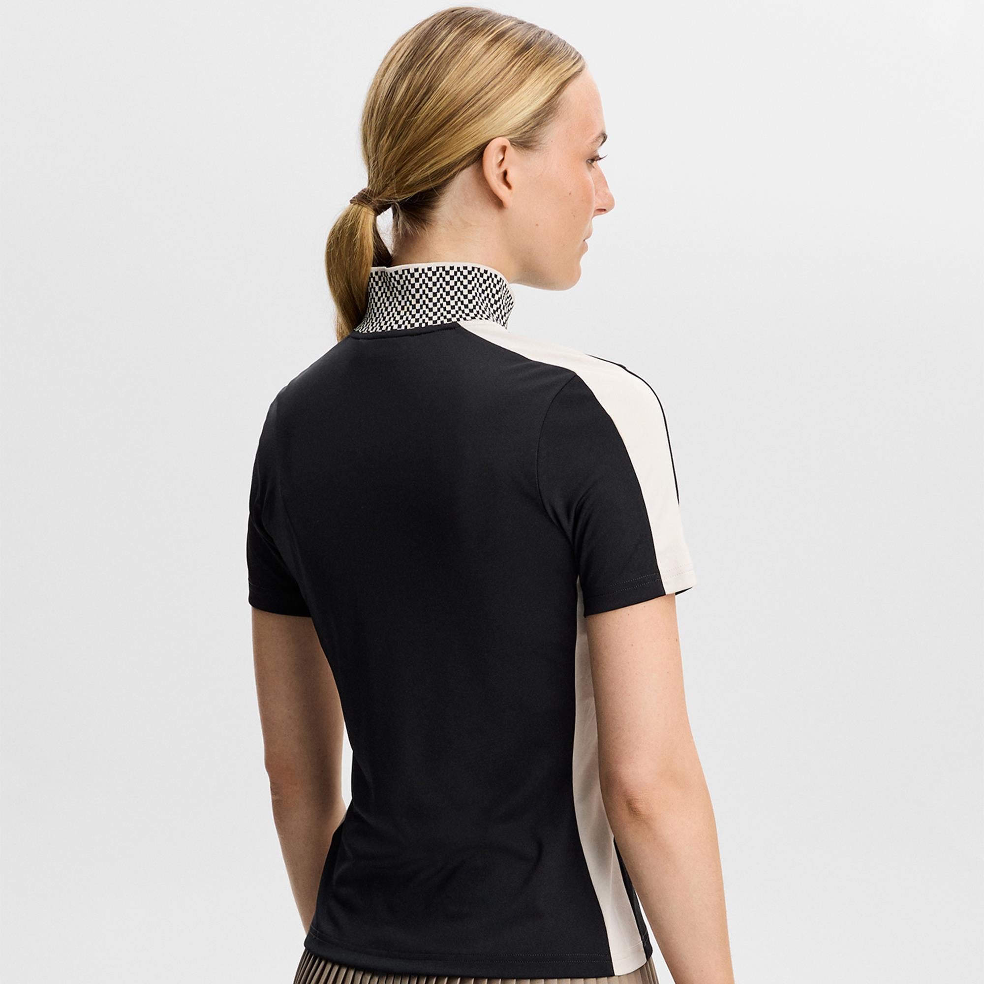 J Lindeberg Pip Ladies Golf Polo Shirt Black