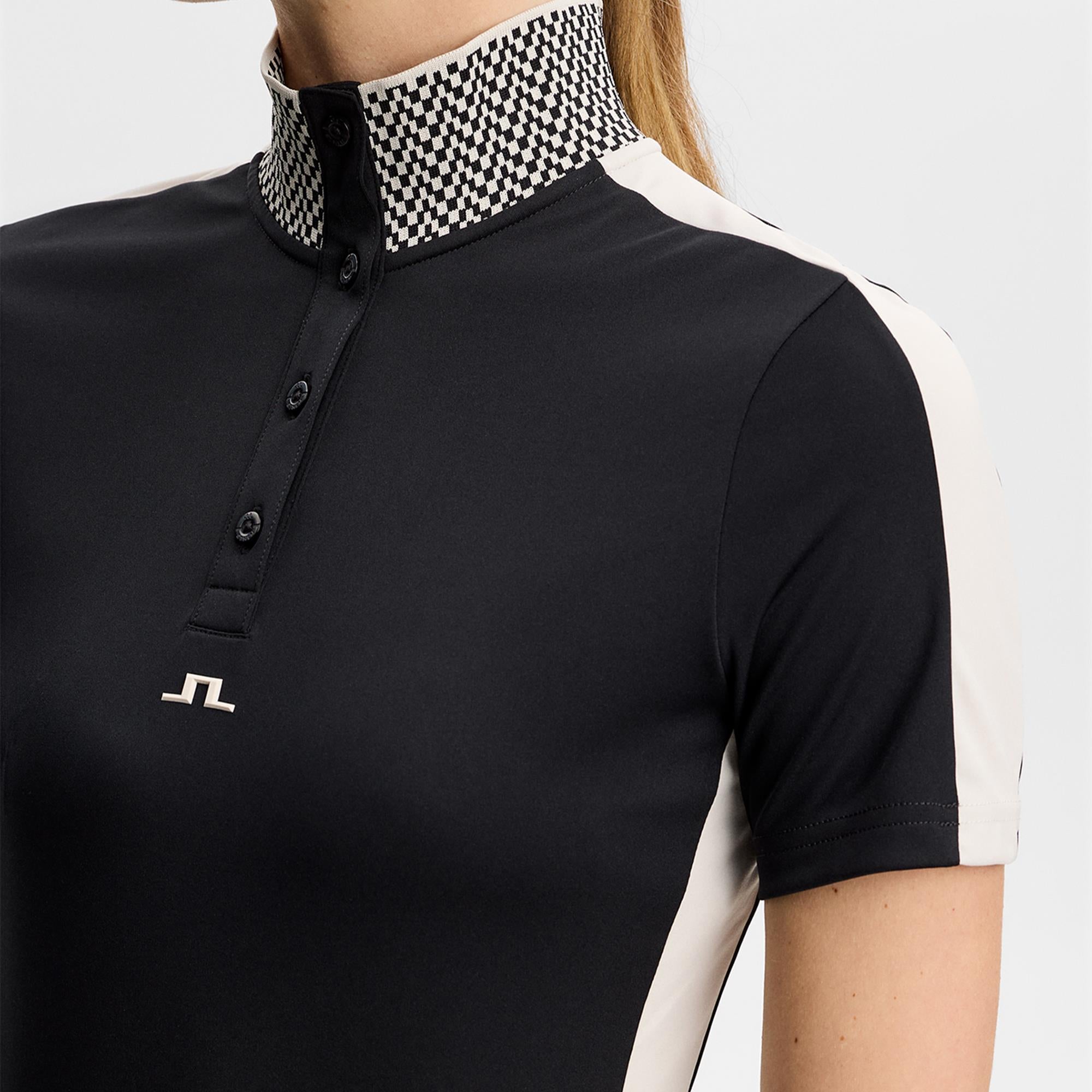 J Lindeberg Pip Ladies Golf Polo Shirt Black