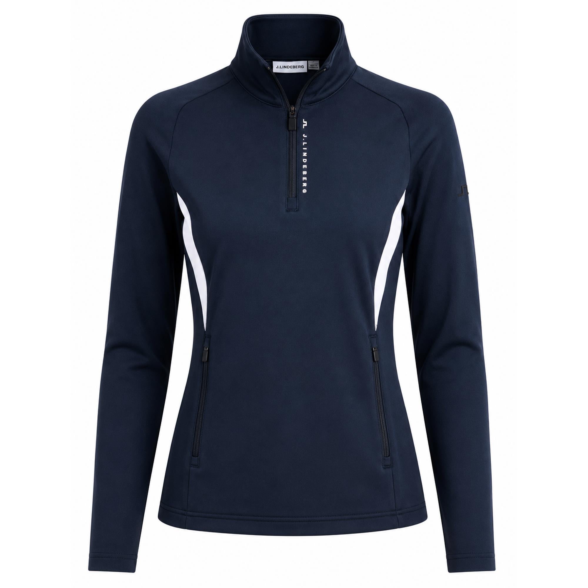 J Lindeberg Selena Quarter Zip Ladies Golf Mid Layer Navy