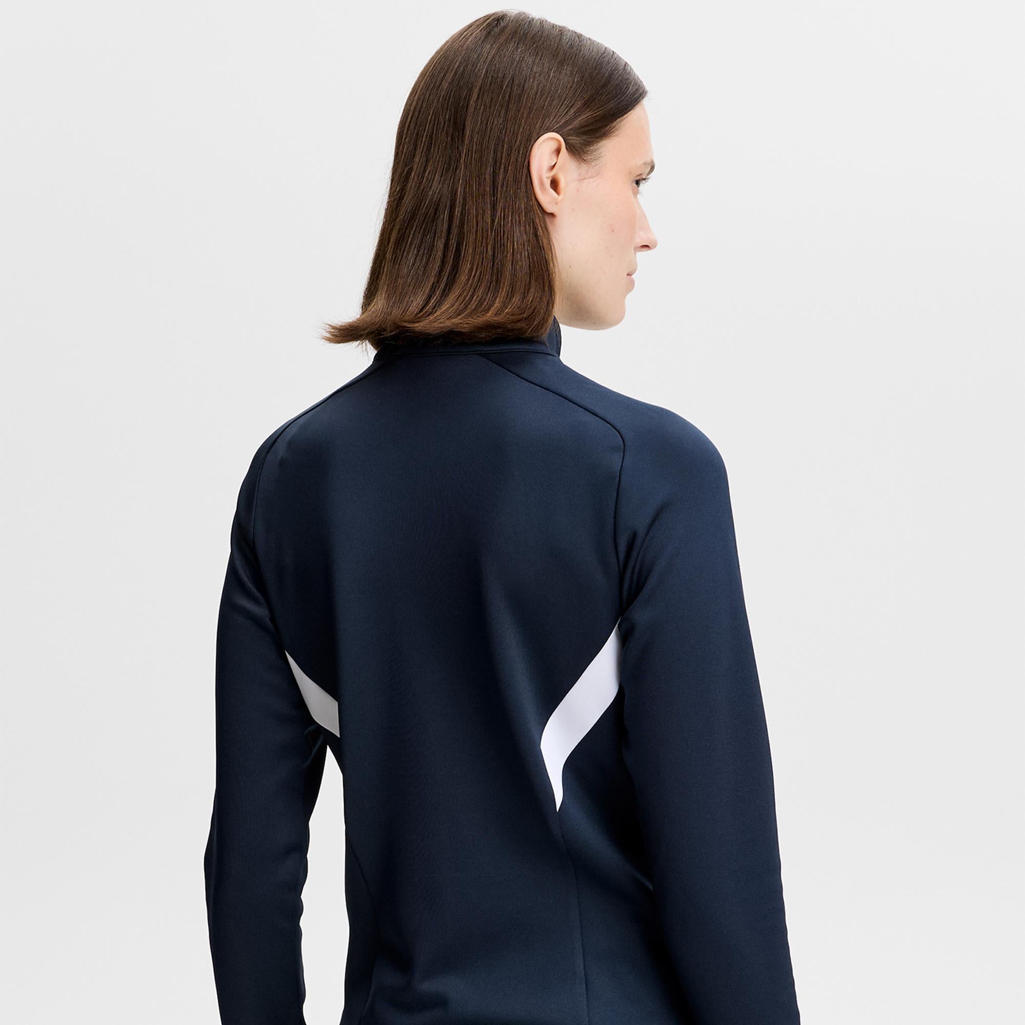 J Lindeberg Selena Quarter Zip Ladies Golf Mid Layer Navy