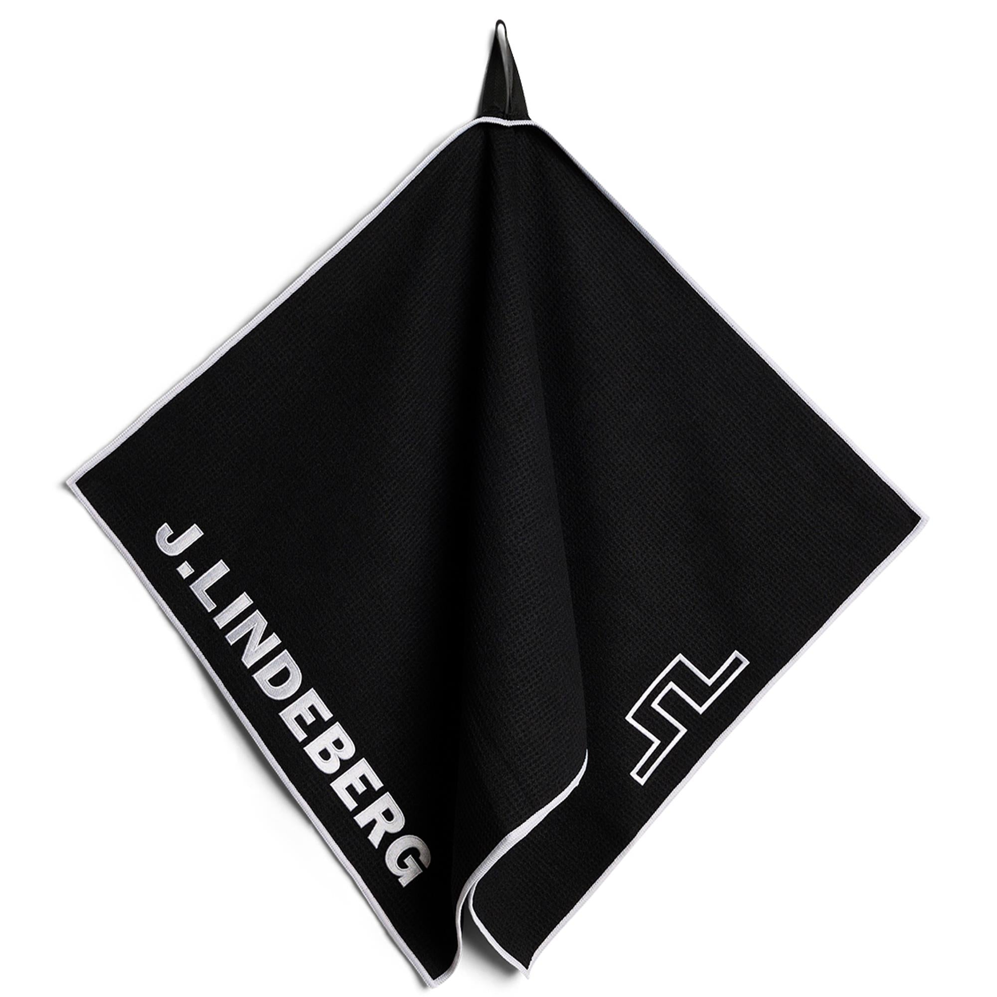 J Lindeberg Tour Golf Towel Black