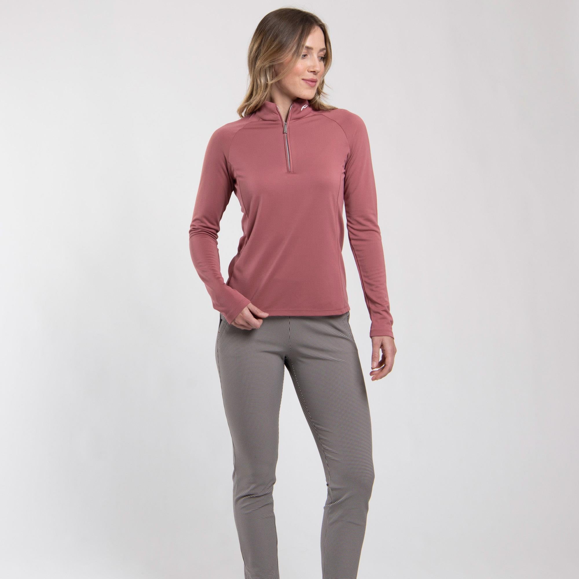 KJUS Berit Half Zip Ladies Golf Mid Layer Sedona