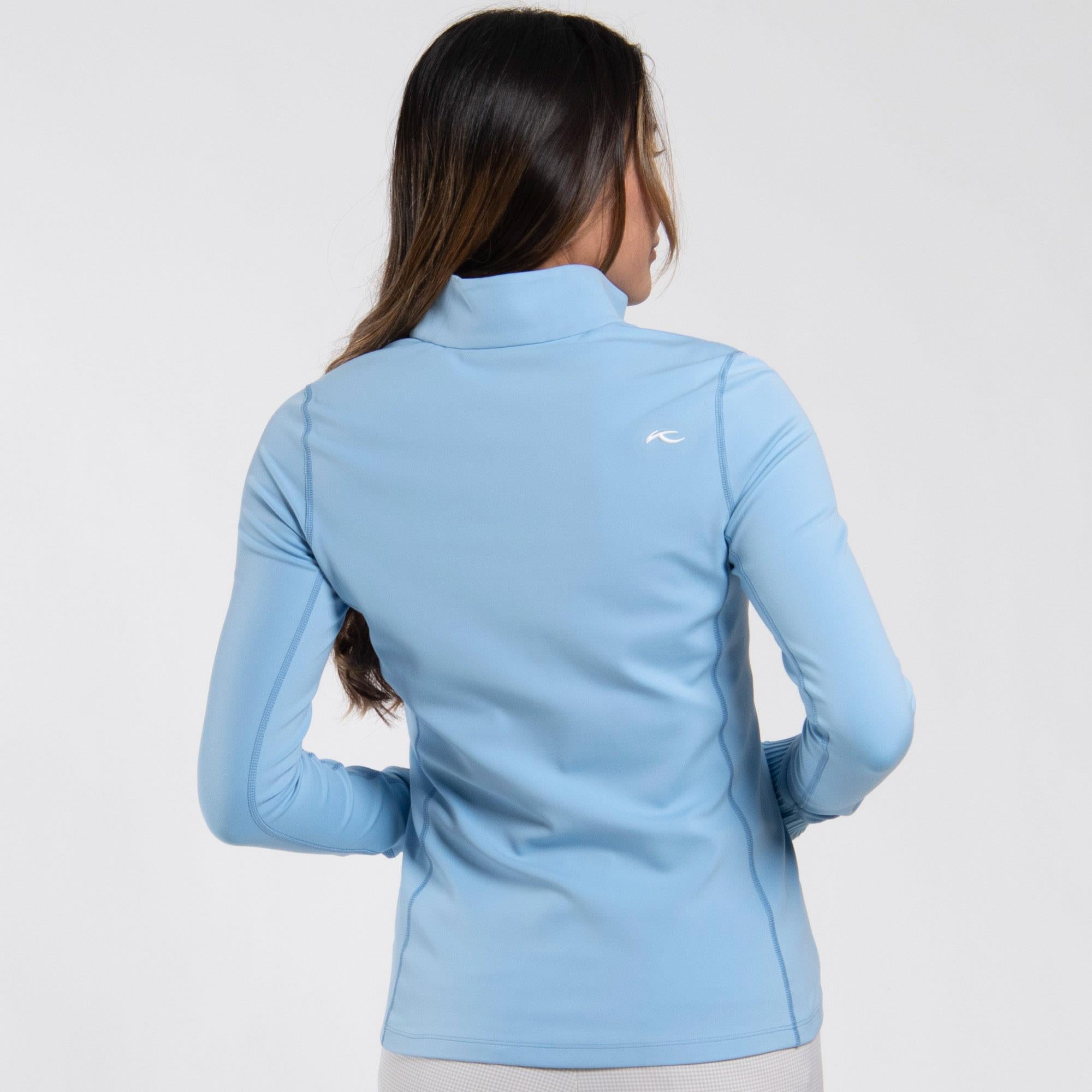 KJUS Birdie Ladies Golf Mid Layer Vapor Blue