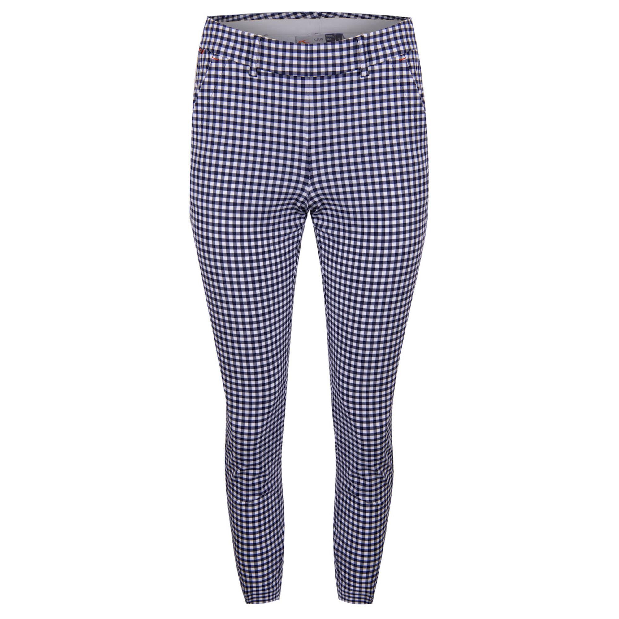 KJUS Ikala 7/8 Ladies Treggings Micro Gingham Atlanta Blue/Bone White