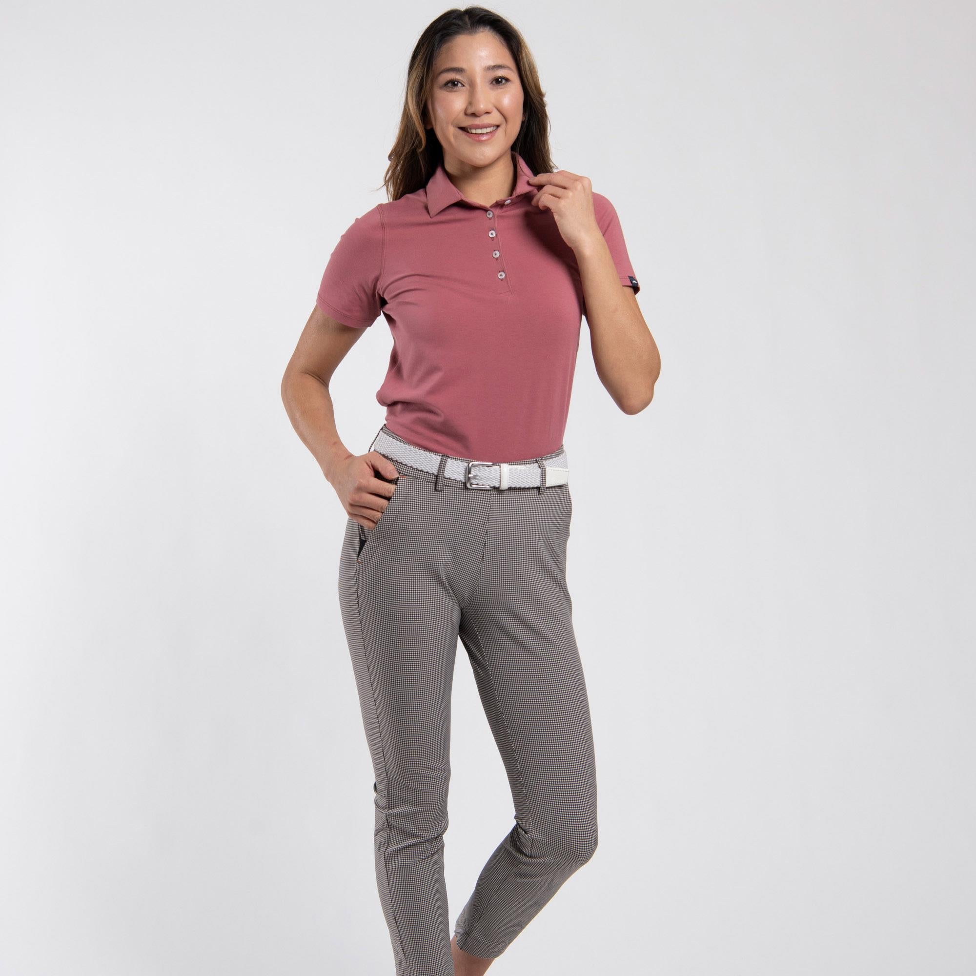 KJUS Ikala 7/8 Ladies Treggings Micro Gingham Espresso/Alabaster