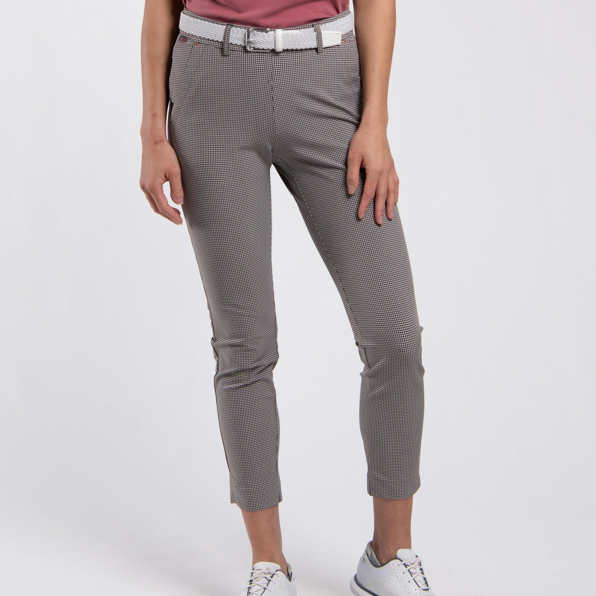 KJUS Ikala 7/8 Ladies Treggings Micro Gingham Espresso/Alabaster