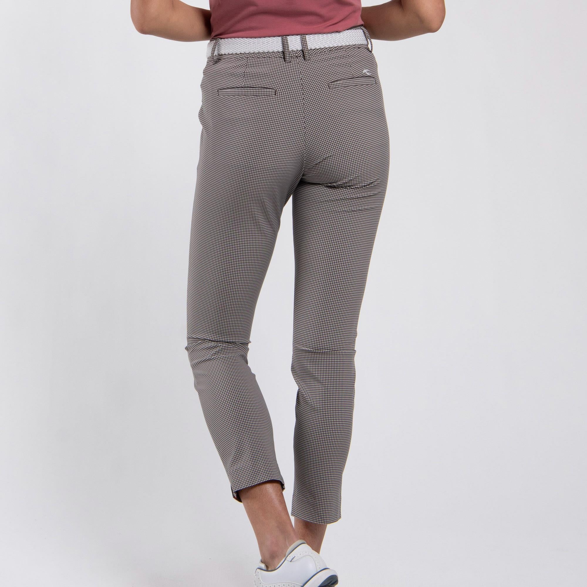 KJUS Ikala 7/8 Ladies Treggings Micro Gingham Espresso/Alabaster
