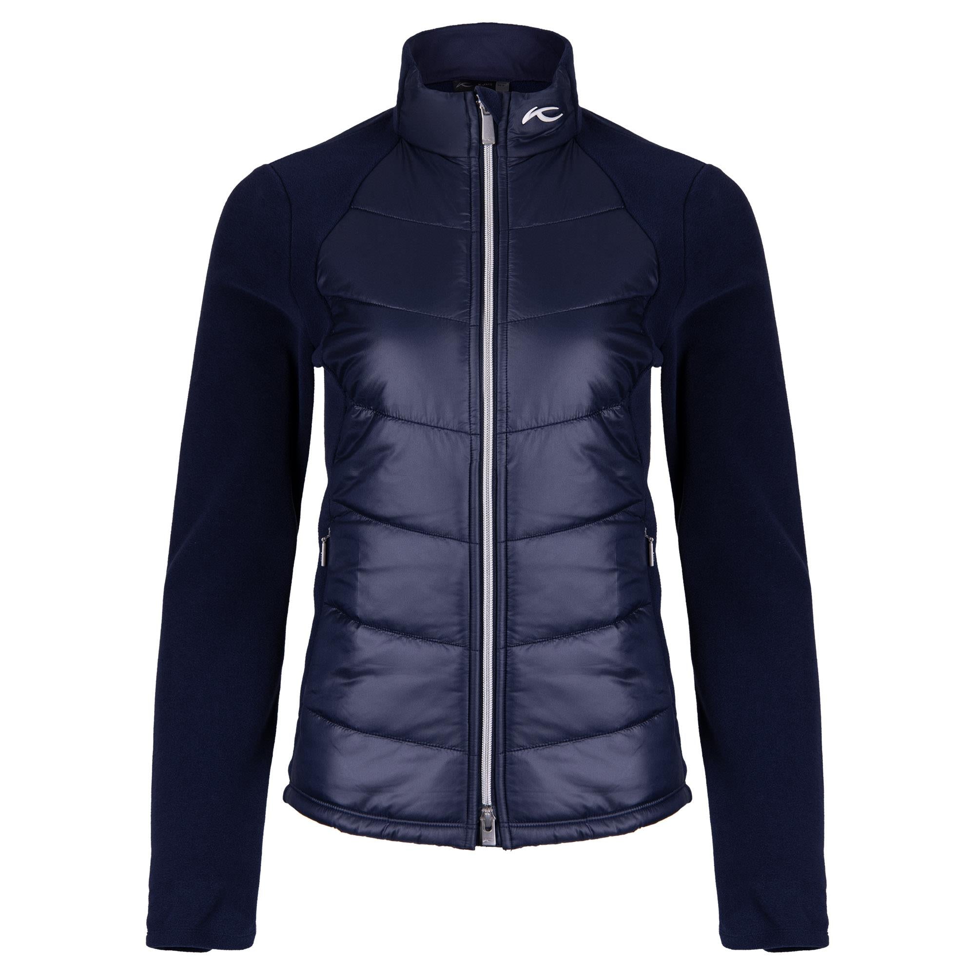 KJUS Lucerne Italian Fleece Ladies Golf Jacket Atlanta Blue