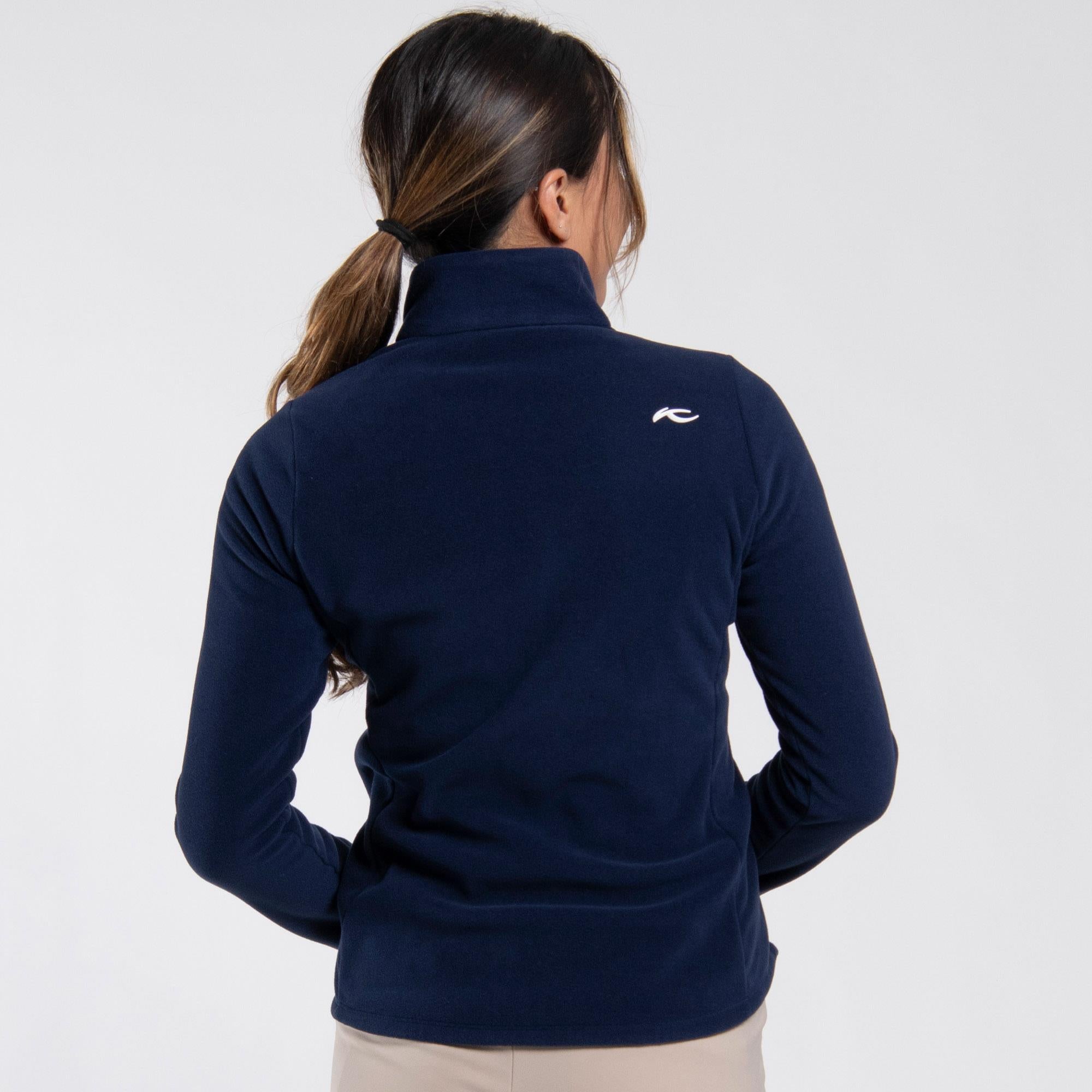 KJUS Lucerne Italian Fleece Ladies Golf Jacket Atlanta Blue