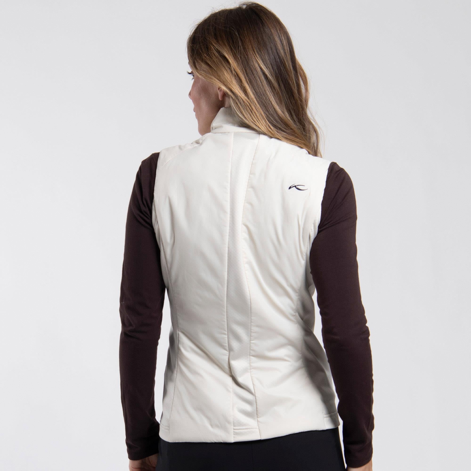KJUS Radiation Ladies Insulated Windproof Golf Vest Alabaster
