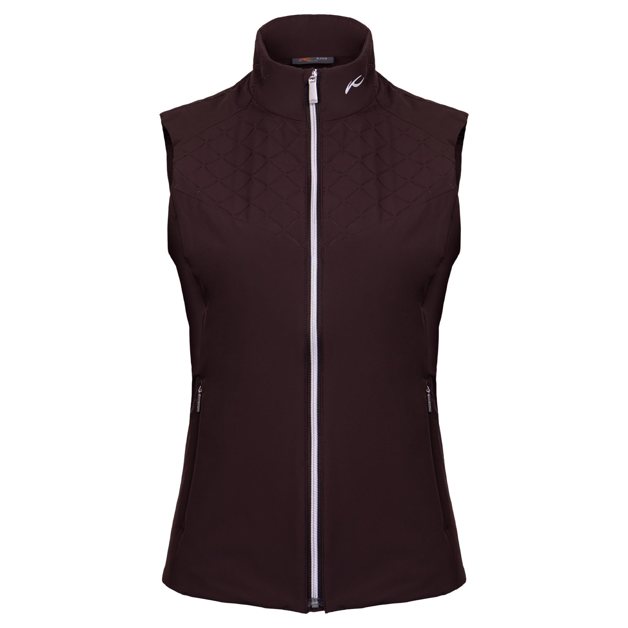 KJUS Rounds Ladies Insulated Windproof Golf Vest Espresso