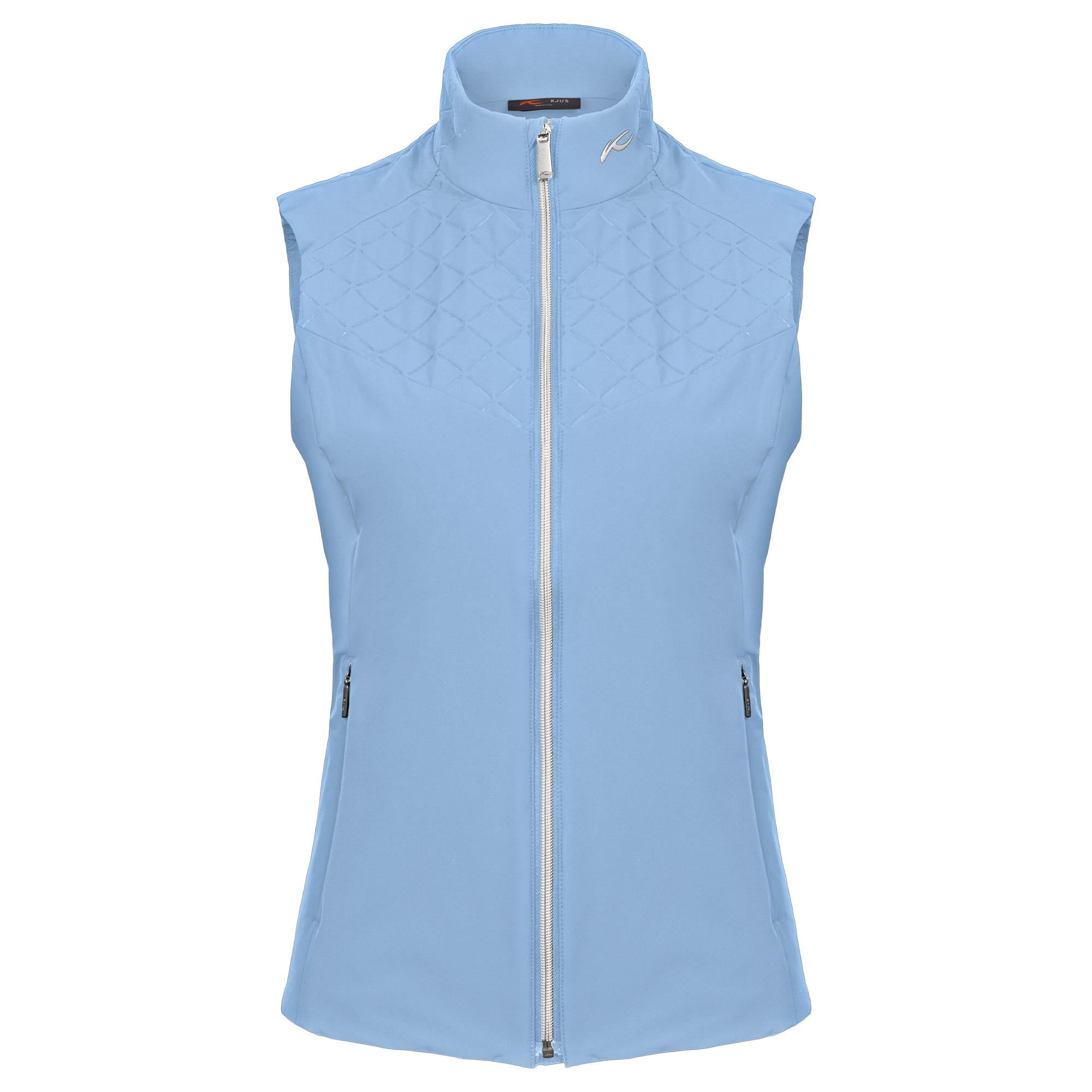 KJUS Rounds Ladies Insulated Windproof Golf Vest Vapor Blue