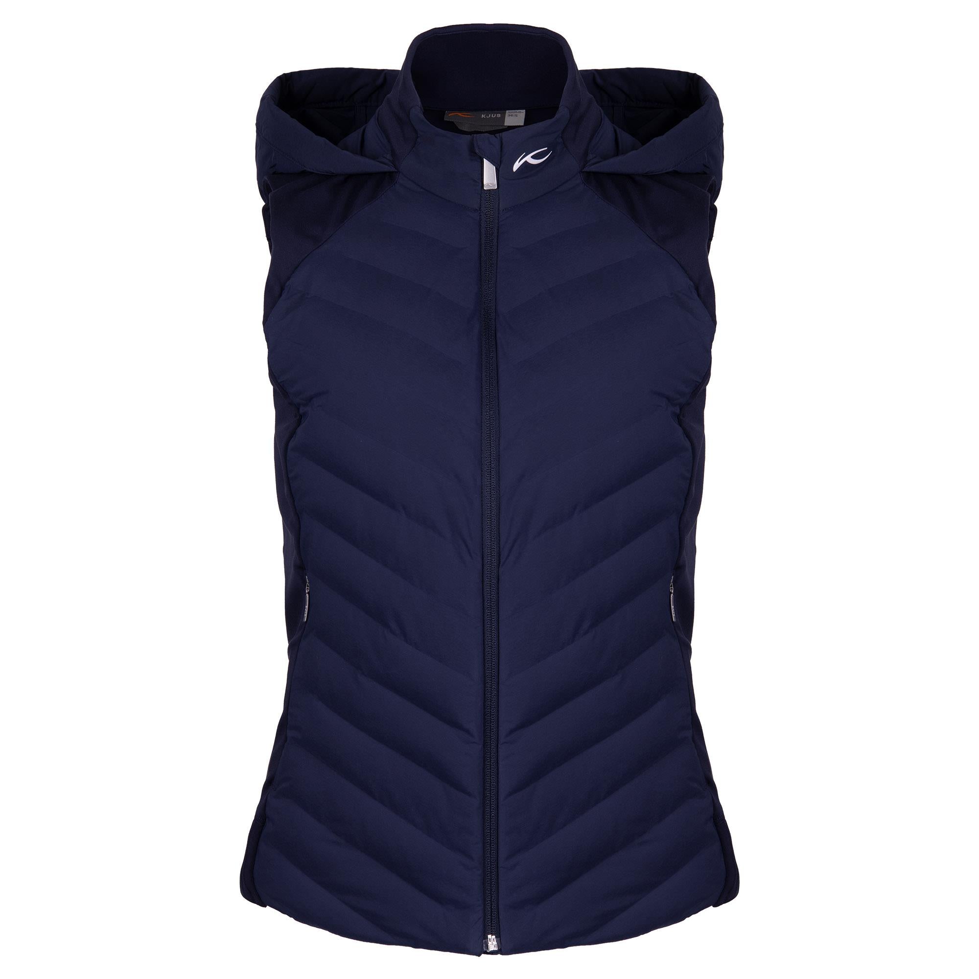 KJUS Sundance Padded Hooded Vest Atlanta Blue