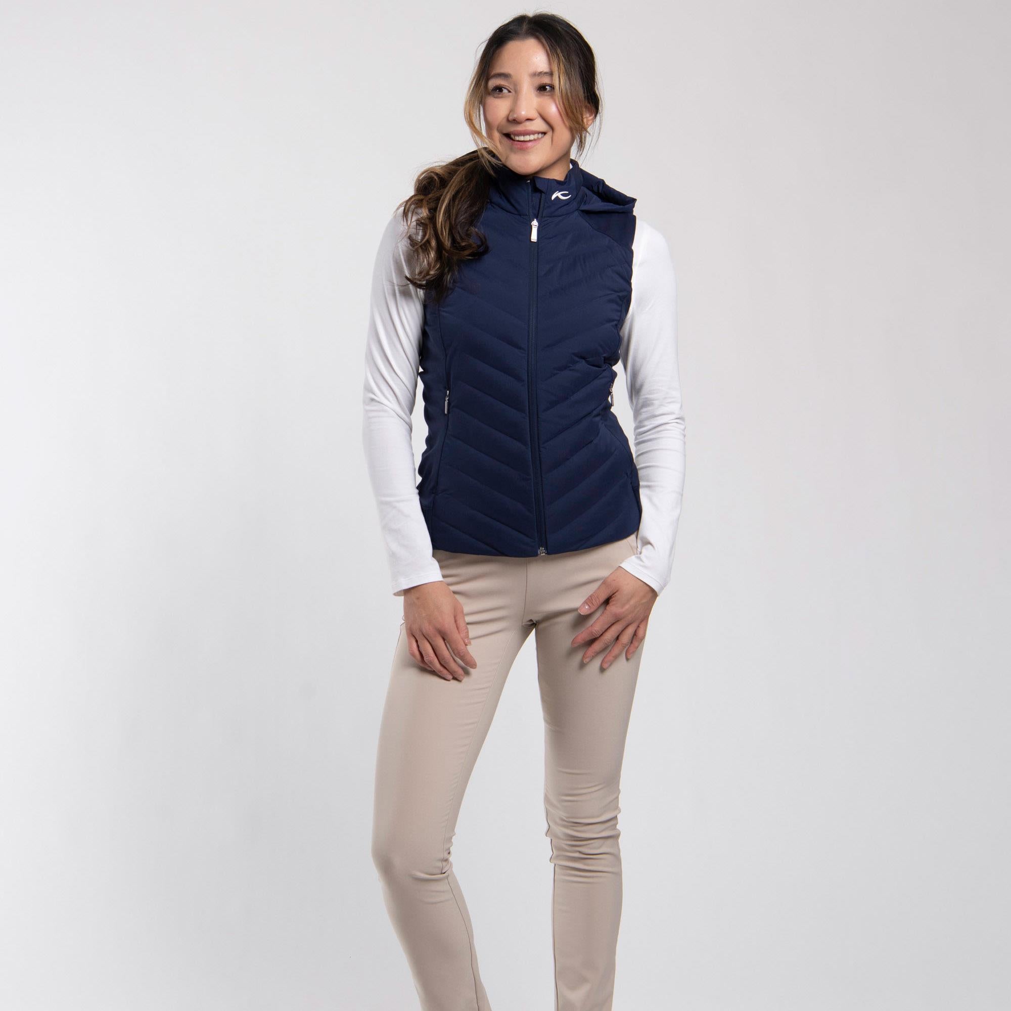 KJUS Sundance Padded Hooded Vest Atlanta Blue