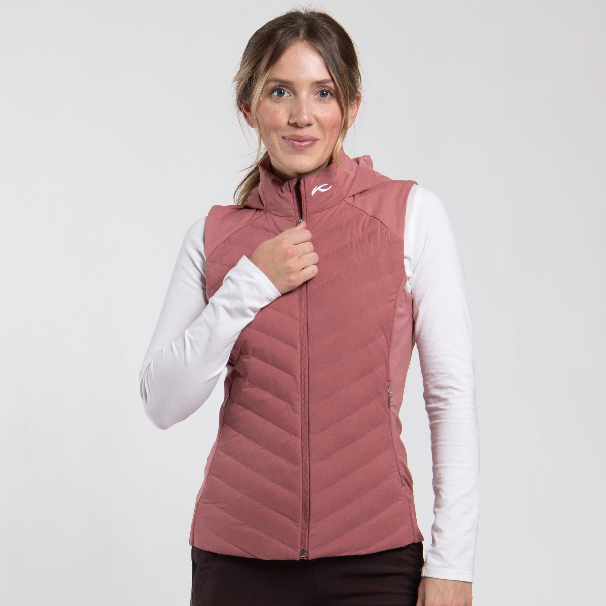 KJUS Sundance Padded Hooded Vest Sedona