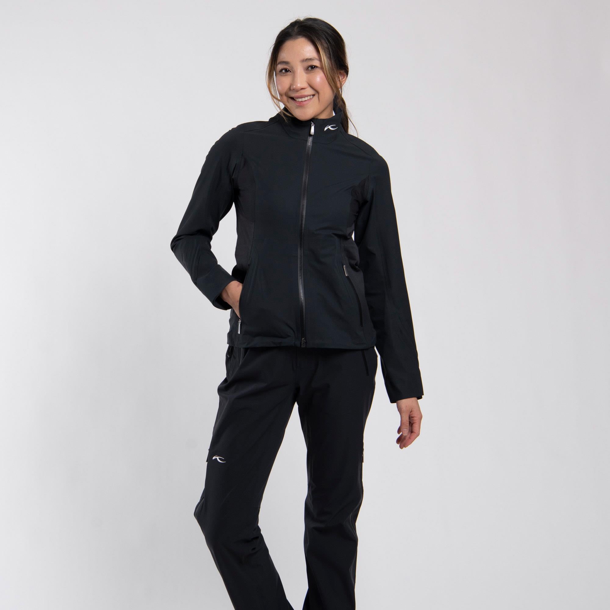 KJUS Pro 3L 3.0 Ladies Waterproof Golf Jacket Black