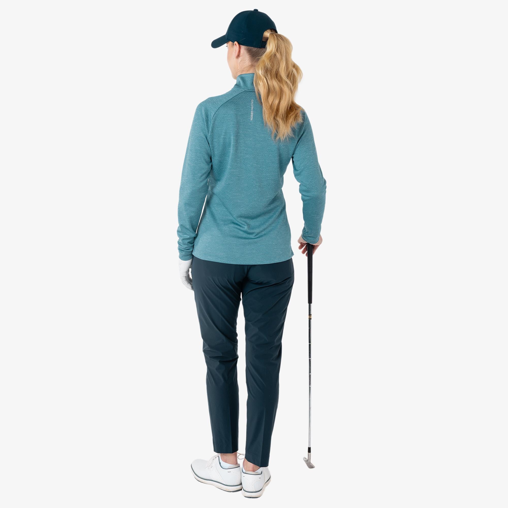 Galvin Green Diora Insula Ladies Golf Mid layer Storm Blue Melange