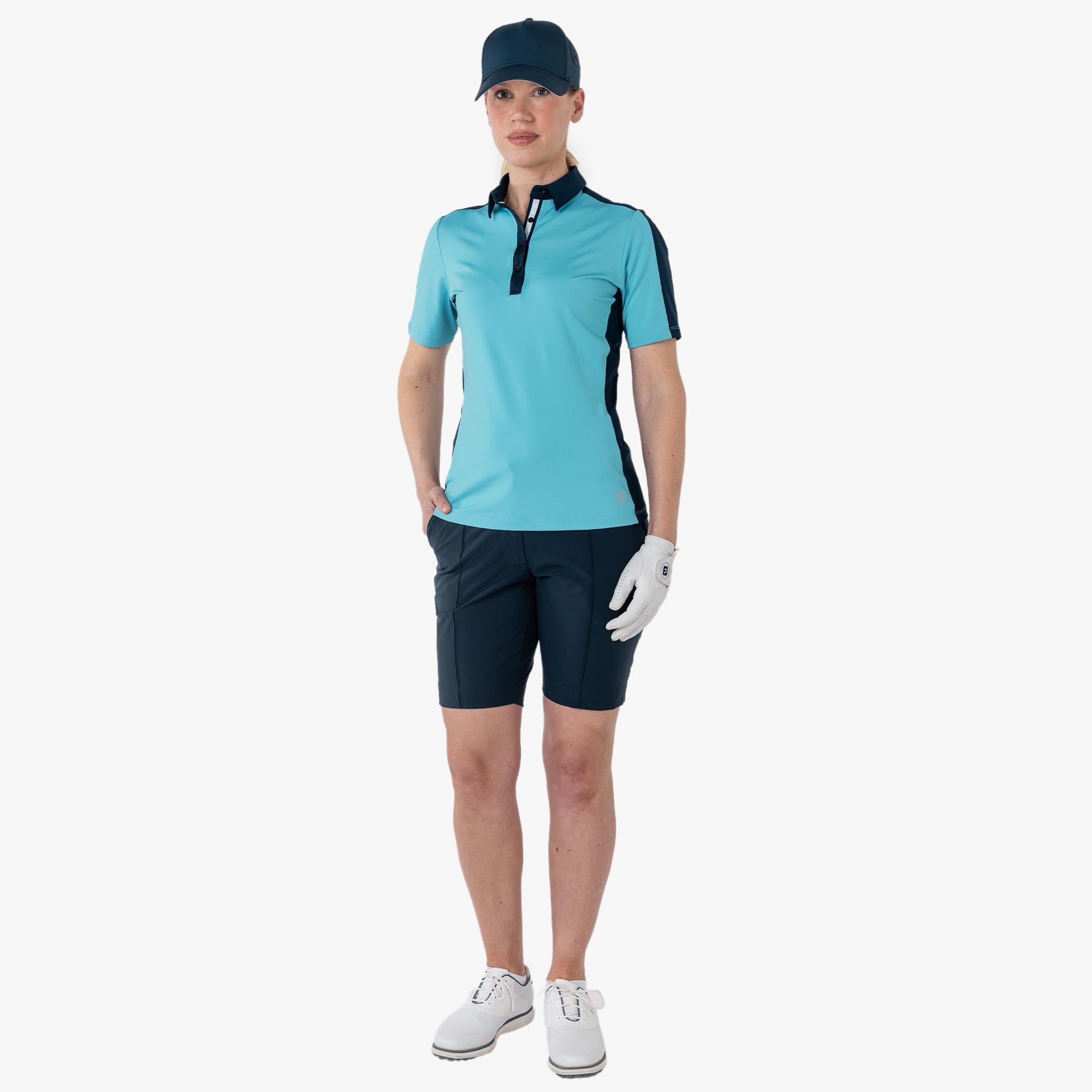 Galvin Green Mona Ventil8+ Ladies Golf Polo Shirt Delphinium Blue