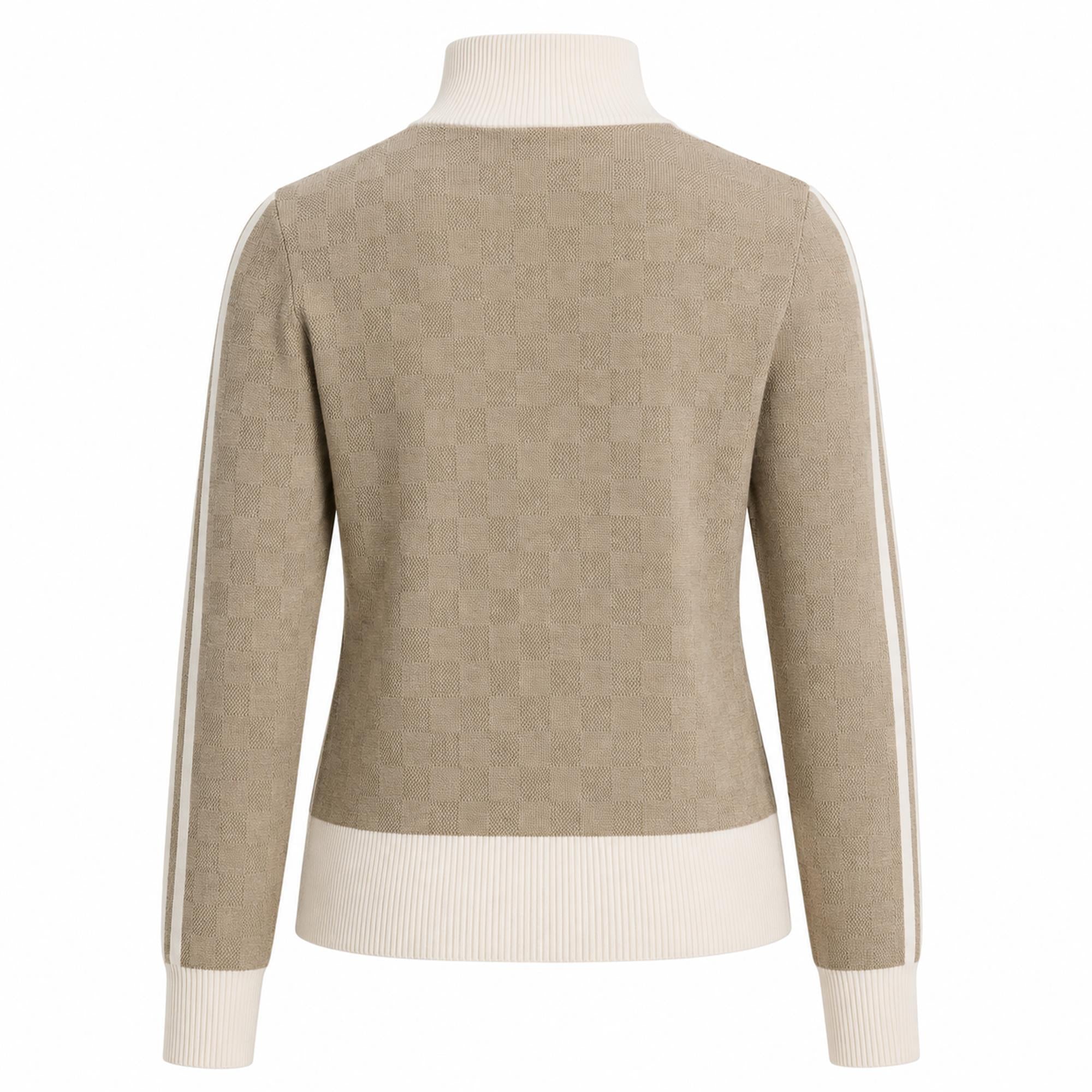 J Lindeberg Kerla Knitted Ladies Full Zip Sweater Brindle