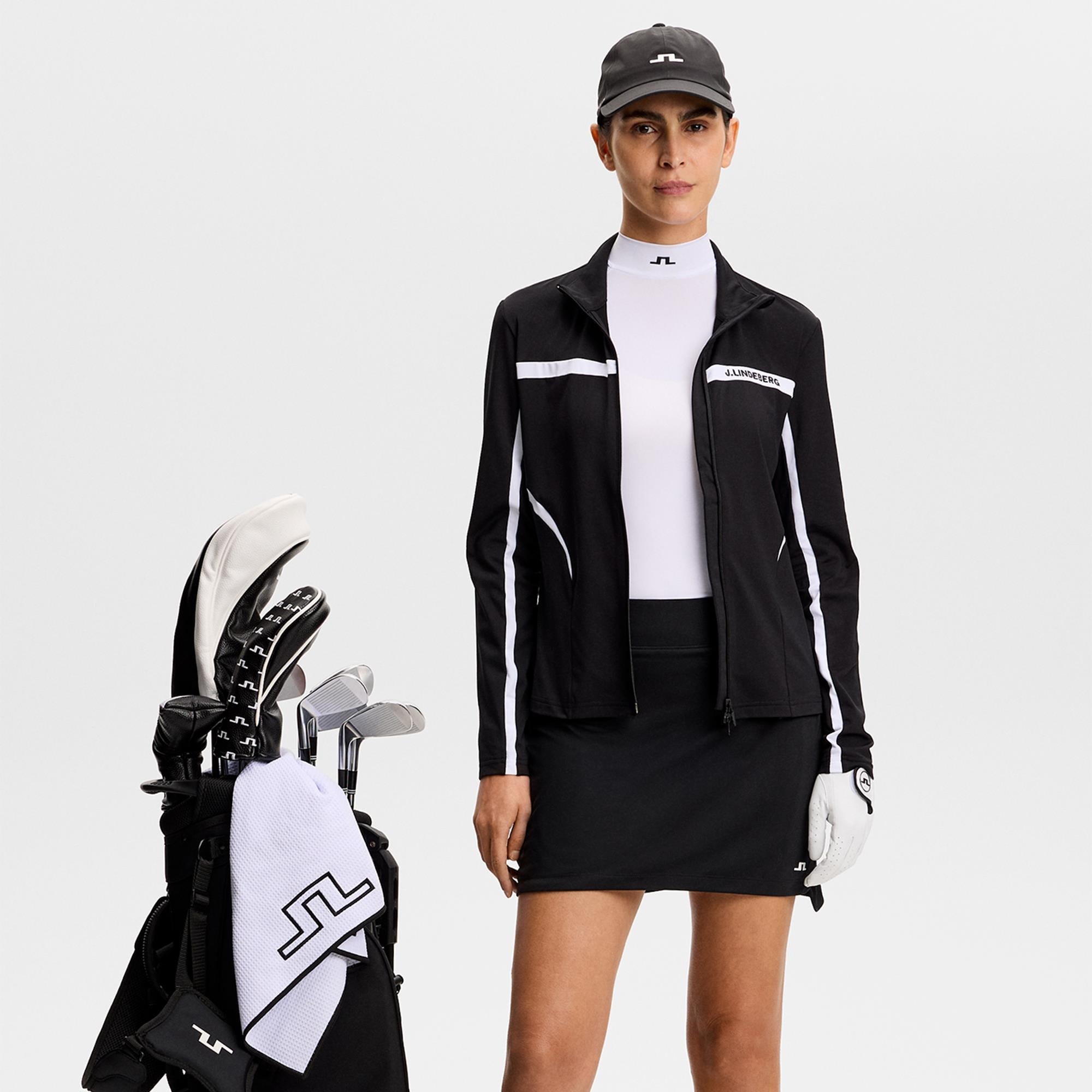 J Lindeberg Janice Ladies Golf Mid Layer Black