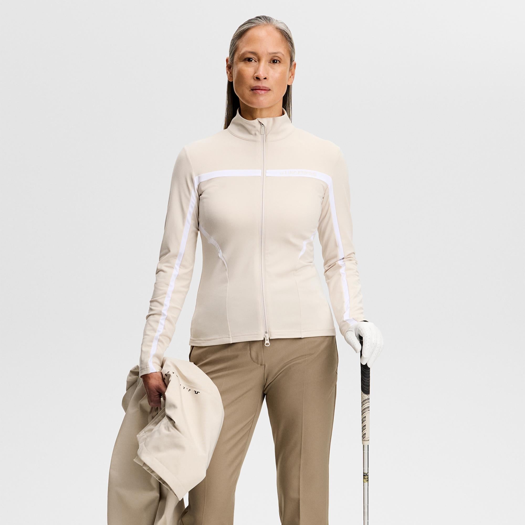 J Lindeberg Janice Ladies Golf Mid Layer Moonbeam