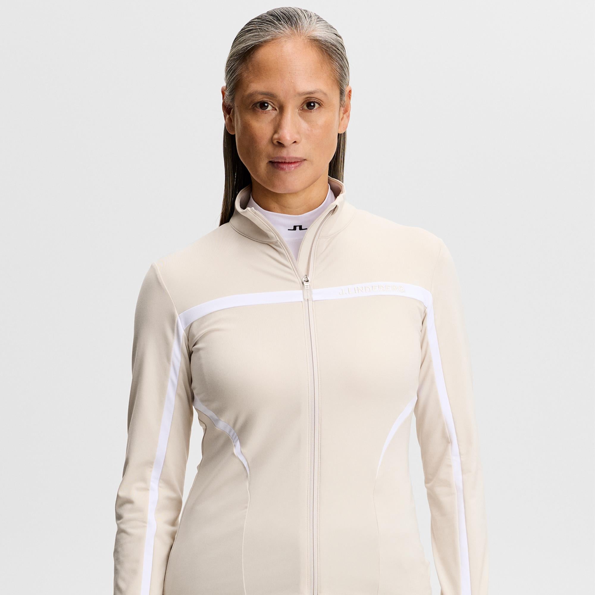 J Lindeberg Janice Ladies Golf Mid Layer Moonbeam