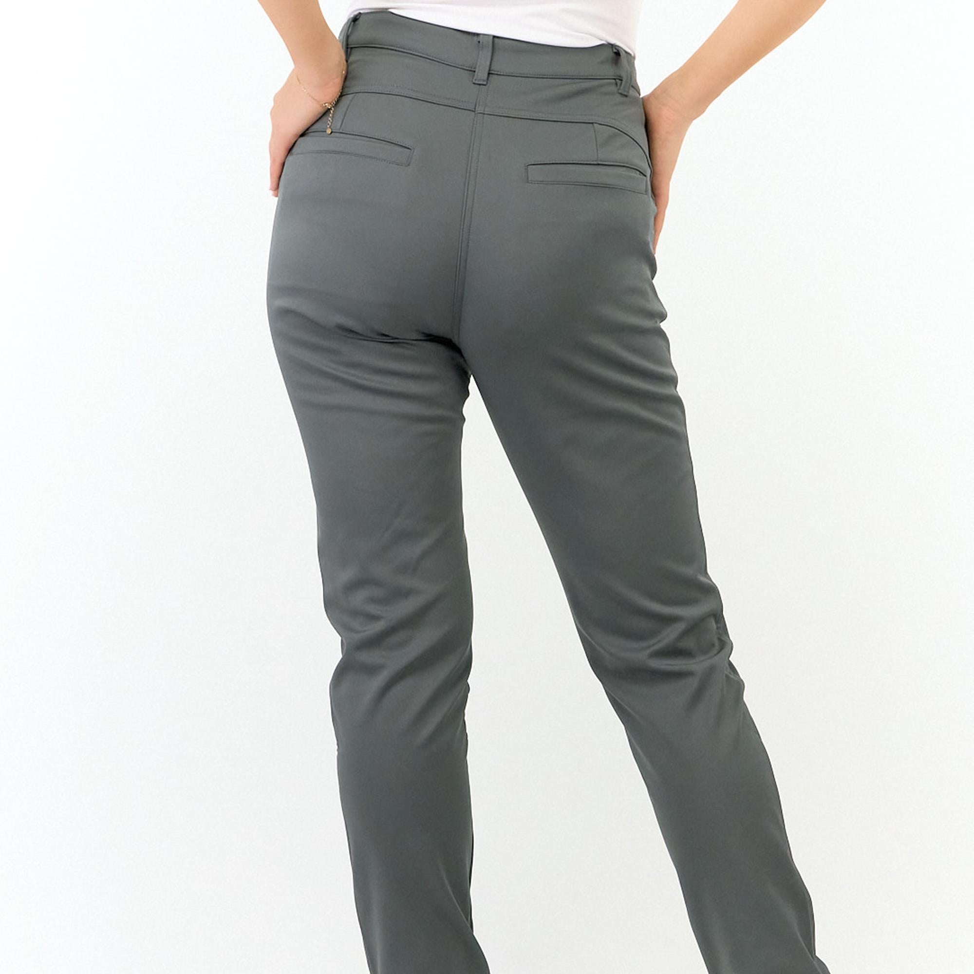 Pure Golf Bernie Ladies Thermal Winter Golf Trousers Charcoal Grey 27 Inch