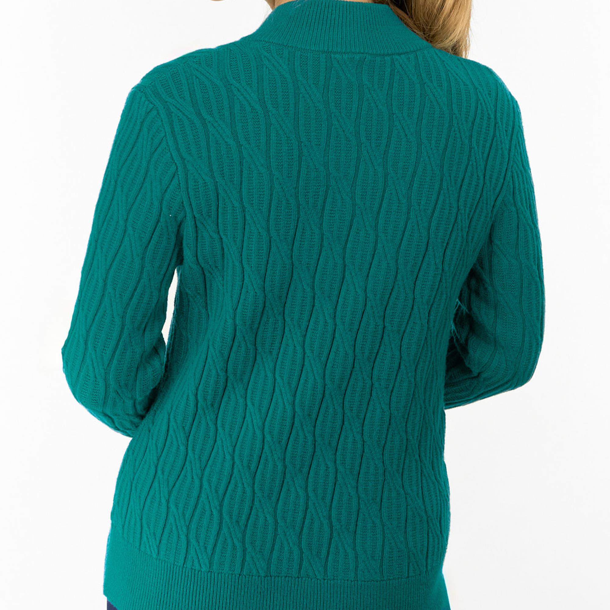 Pure Golf Sorrell Margot Knit Lined Ladies Golf Jumper Deep Teal