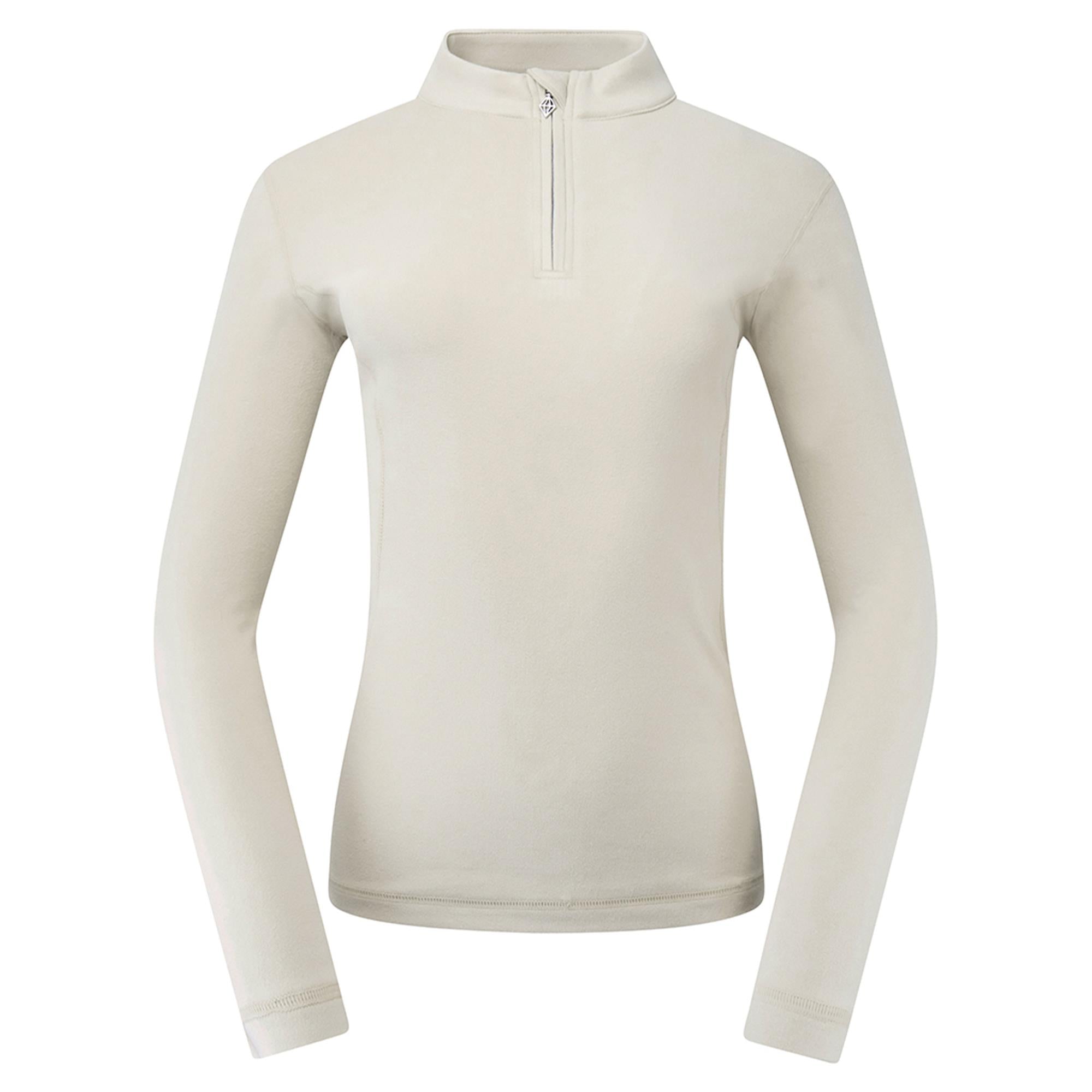 Pure Golf Iris Super Soft  Quarter Zip Ladies Golf Mid Layer Oyster