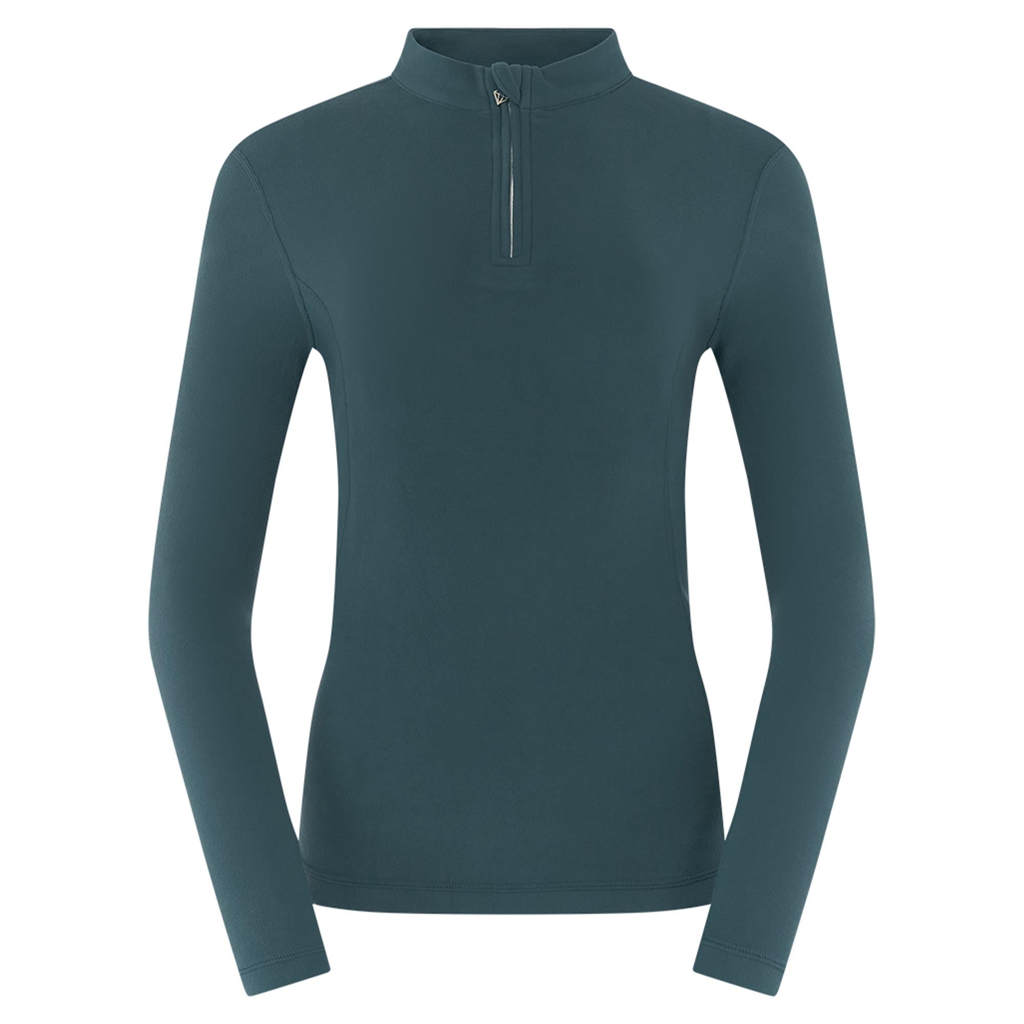 Pure Golf Iris Super Soft  Quarter Zip Ladies Golf Mid Layer Teal Ink