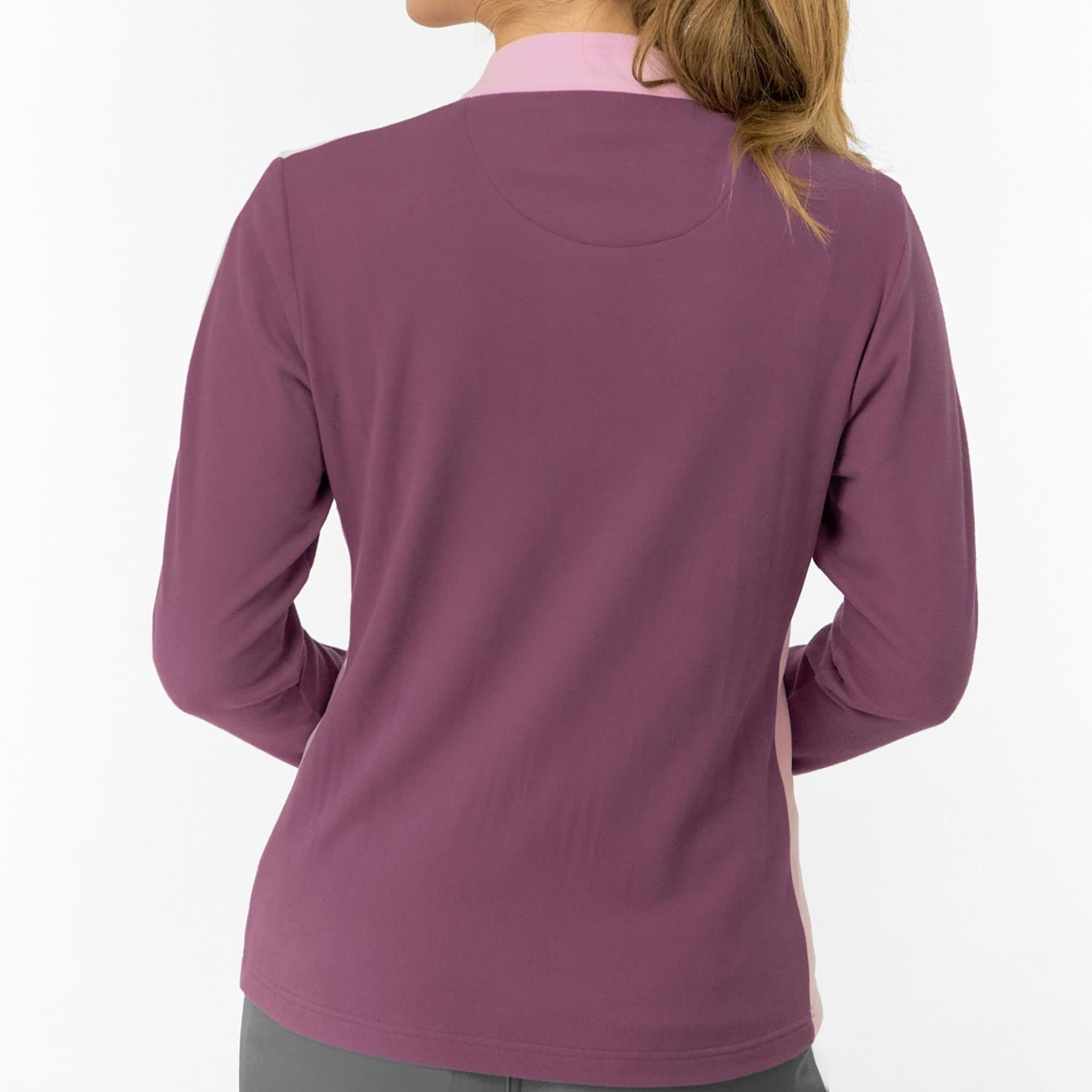 Pure Golf Jane Super Soft Quarter Zip Ladies Golf Mid Layer Deep Sugar Plum