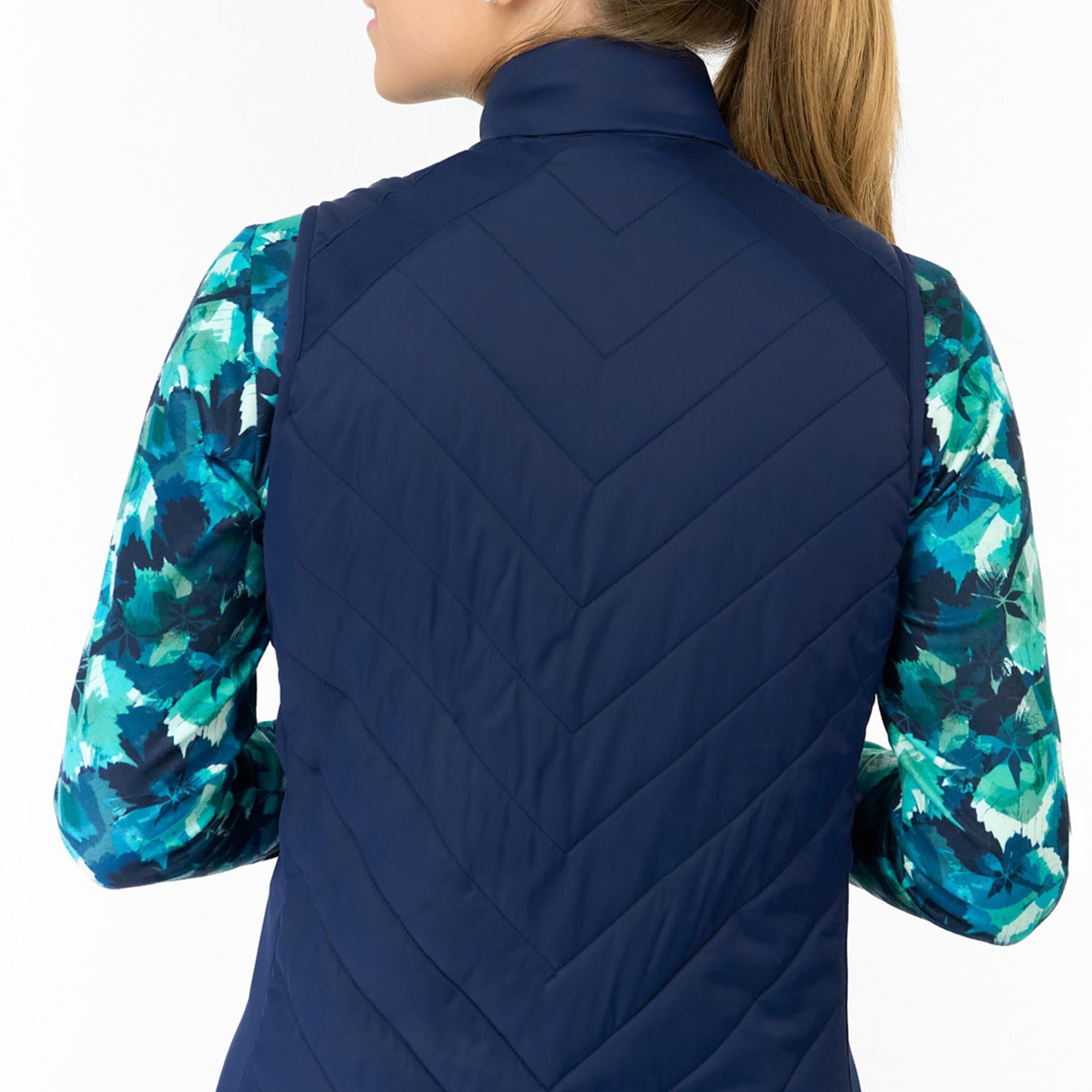 Pure Golf Josie Stretch Panel Ladies Golf Gilet Navy