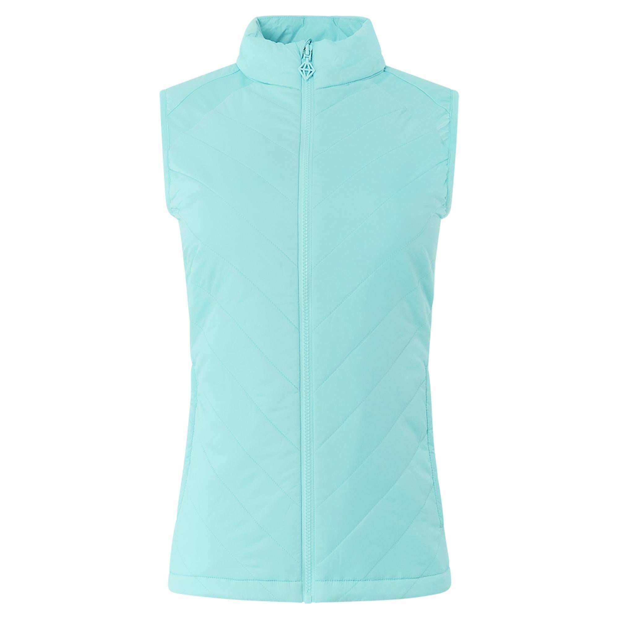 Pure Golf Josie Stretch Panel Ladies Golf Gilet Retro Blue